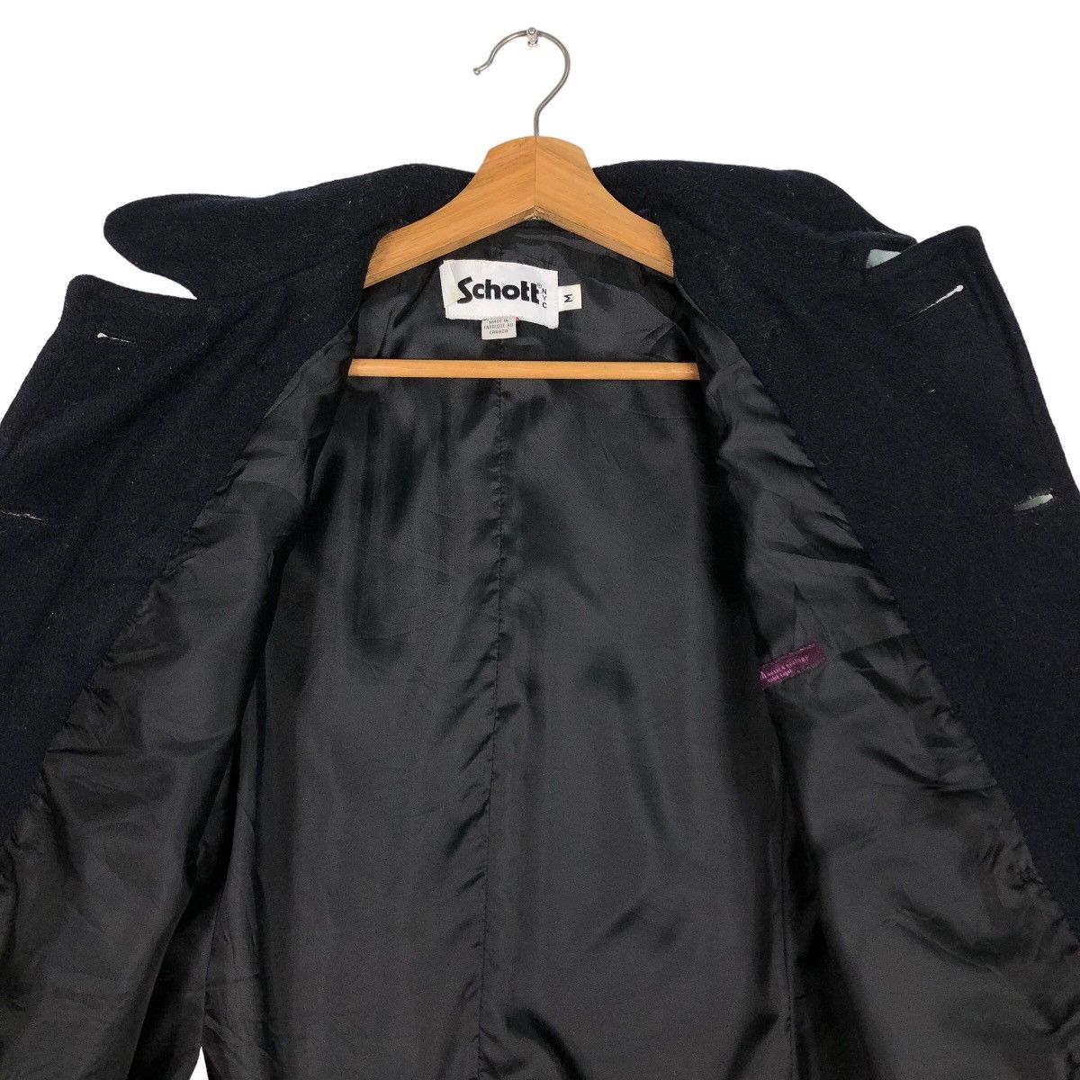Schott 🔥Vintage Wool Duffle Jacket Schott Double Breast Size US M / EU 48-50 / 2 - 12 Thumbnail
