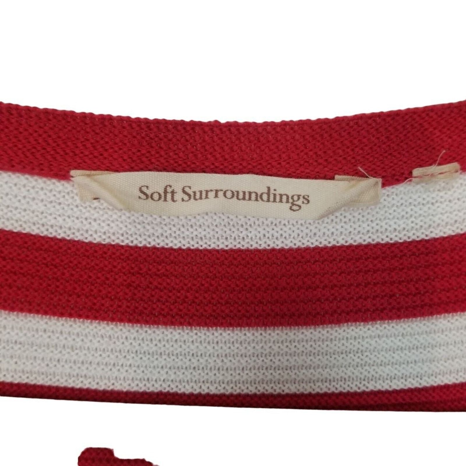 Soft Surroundings Soft Surroundings Striped Vista Pompom Pullover Sweater XL Size XL / US 12-14 / IT 48-50 - 6 Thumbnail