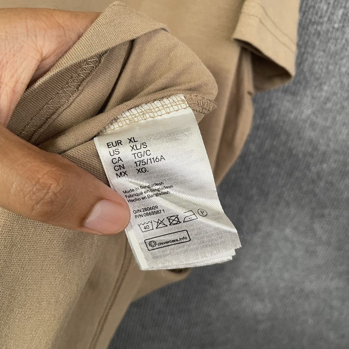 H&M H&M Brown Blank T Shirt Travis Style Size US XL / EU 56 / 4 - 3 Thumbnail