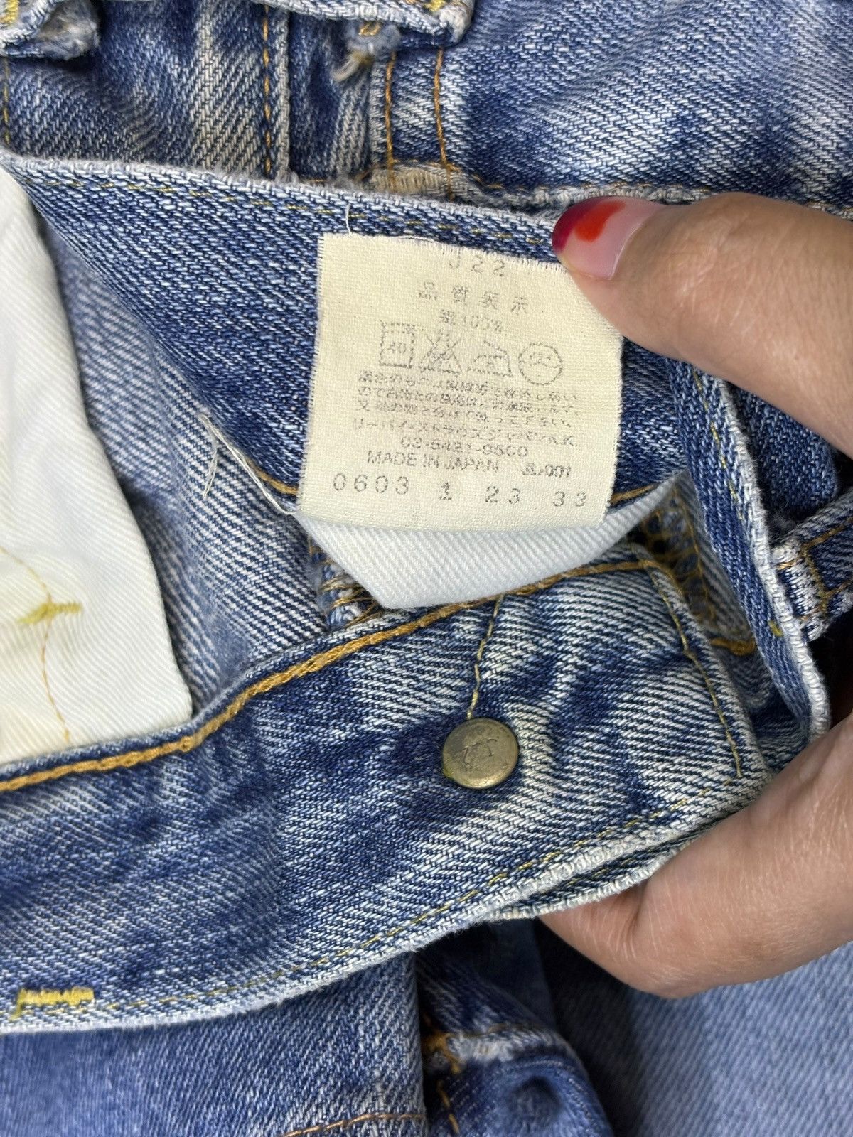 Levi's Vintage 80s Levis 502xx Big E Selvedge Loose Jeans Size US 31 - 13 Thumbnail