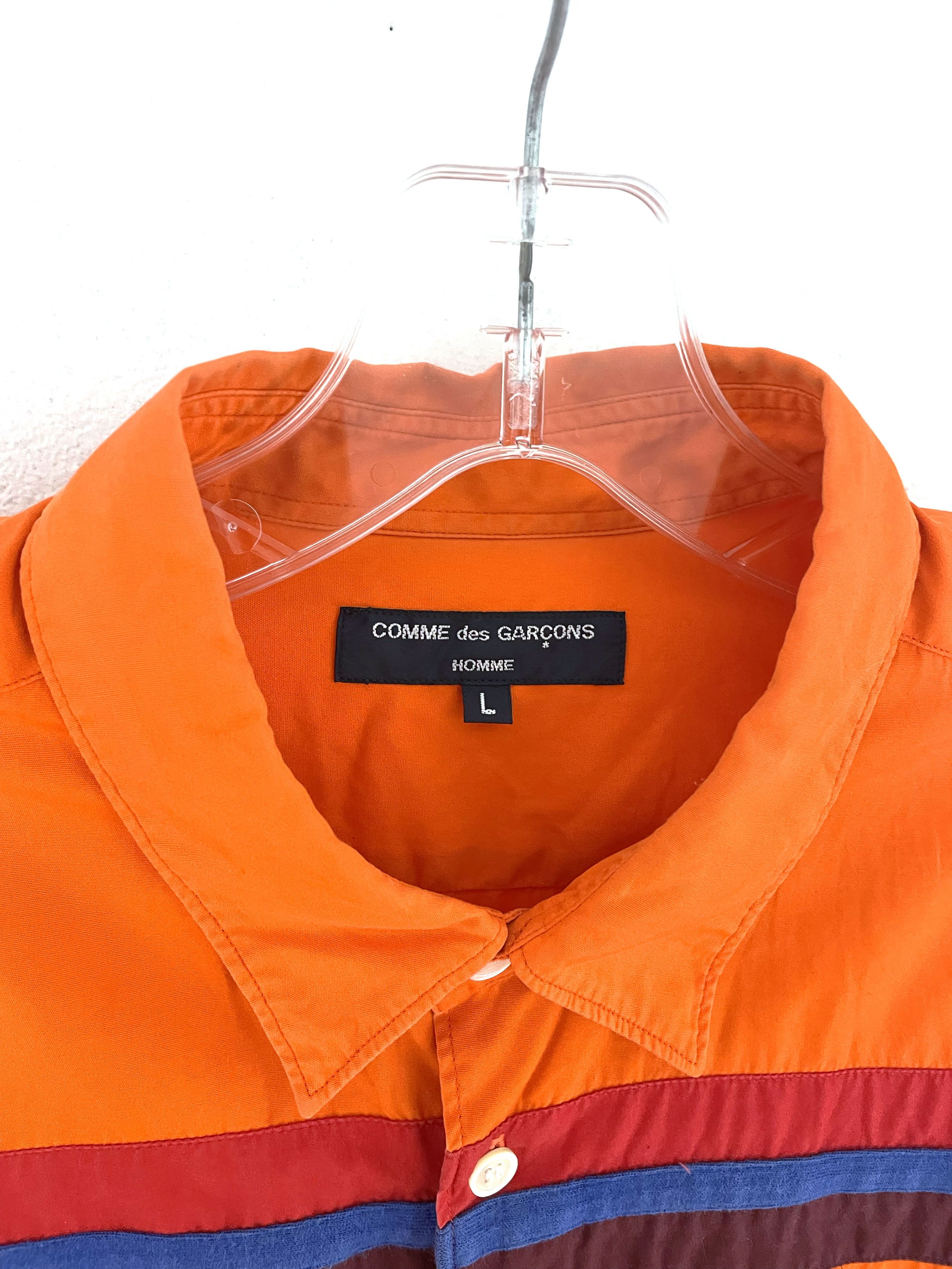 Comme des Garcons Homme Plus 2005 Striped Shirt Size US L / EU 52-54 / 3 - 3 Thumbnail