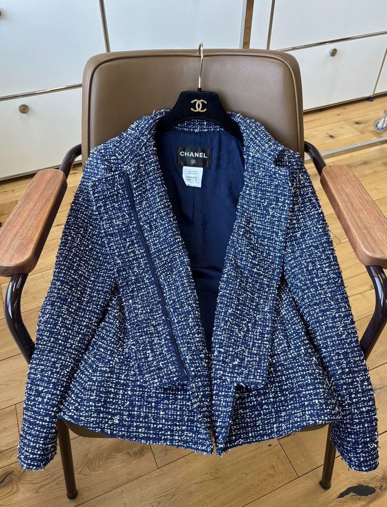 Chanel Chanel Blue blended shiny meteorite buckle jacket 2503-Next Size XS / US 0-2 / IT 36-38 - 5 Thumbnail