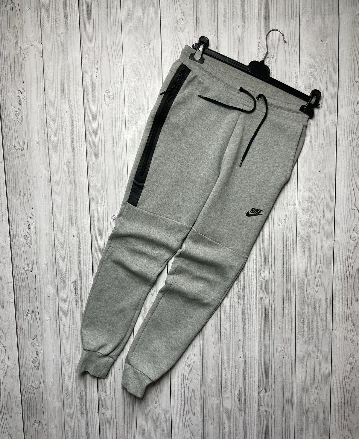 Nike × Vintage Vintage Nike tech fleece joggers drill Y2K grey Size US 28 / EU 44 - 1 Thumbnail