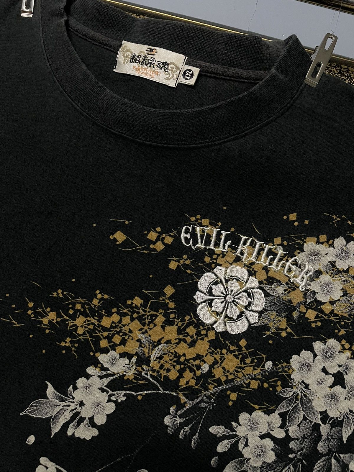 Designer × Japanese Brand × Vintage Vintage 1990s Japan Designer Karakuri Sukajan Embroidery Tee Size US L / EU 52-54 / 3 - 11 Thumbnail