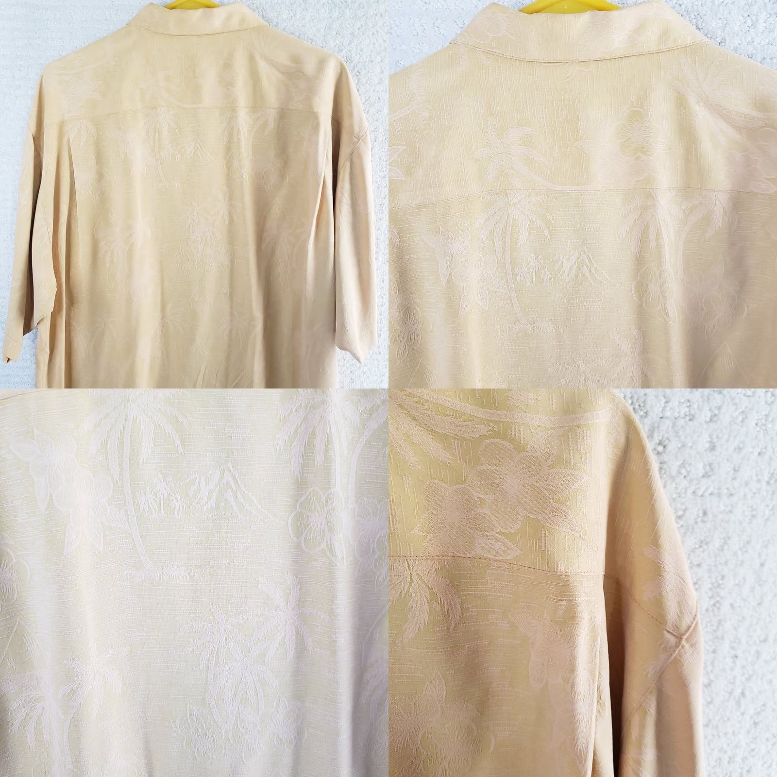 Tommy Bahama VINTAGE Tommy Bahama Shirt L Cantalope Silk Hawaiian Floral Golf Tropical Men's Size US L / EU 52-54 / 3 - 8 Thumbnail