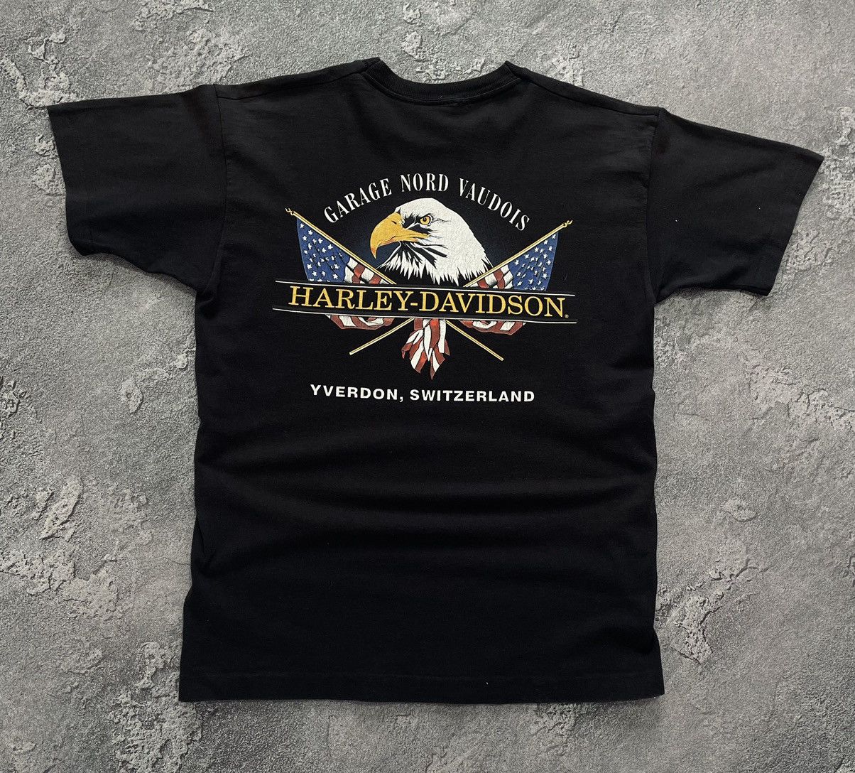 Harley Davidson Vintage Harley Davidson 1996 Rider’s Choice Eagle Shirt Size US L / EU 52-54 / 3 - 3 Thumbnail