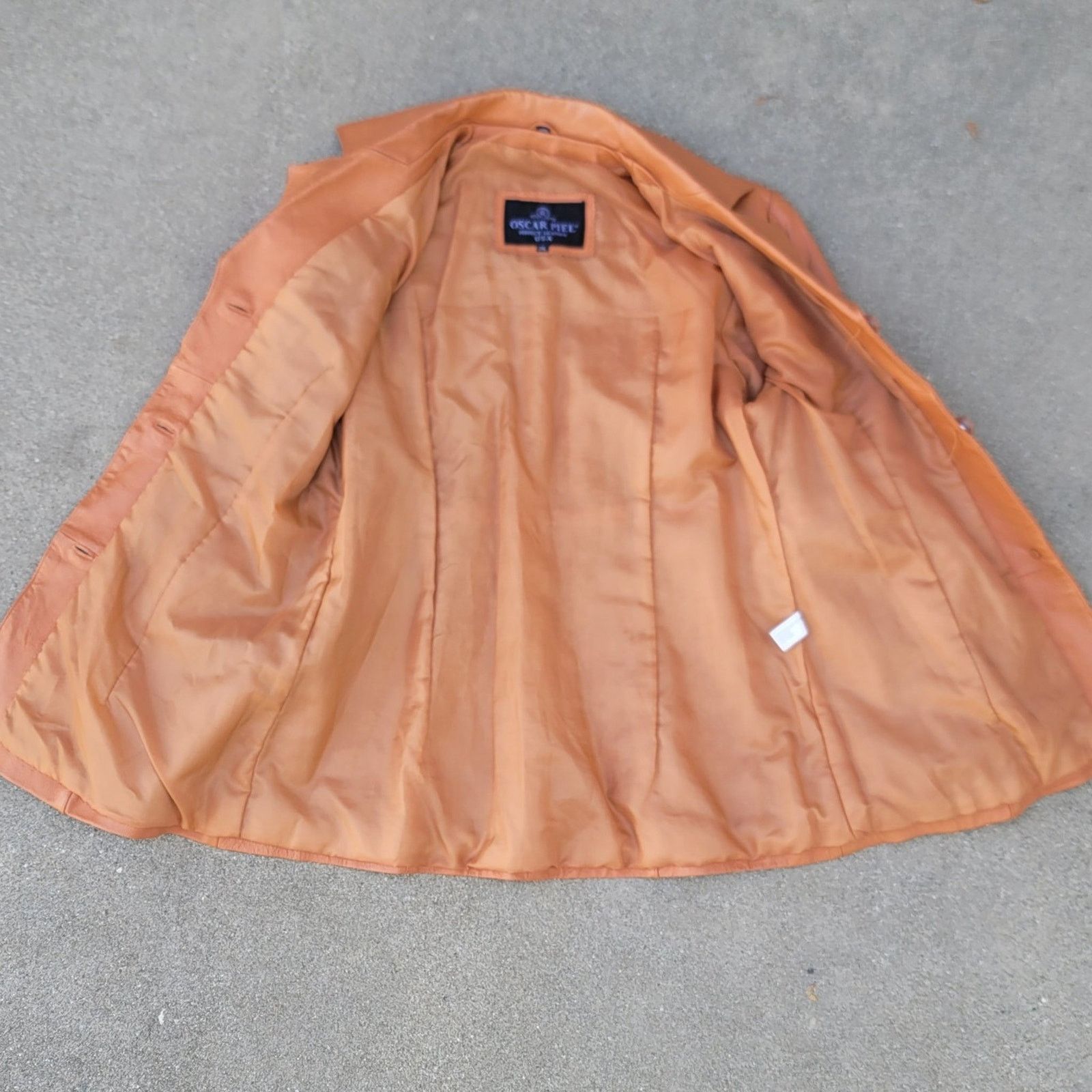 Oscar Piel Vtg Oscar Piel Leather Jacket Size XXL / US 16-18 / IT 52-54 - 4 Thumbnail