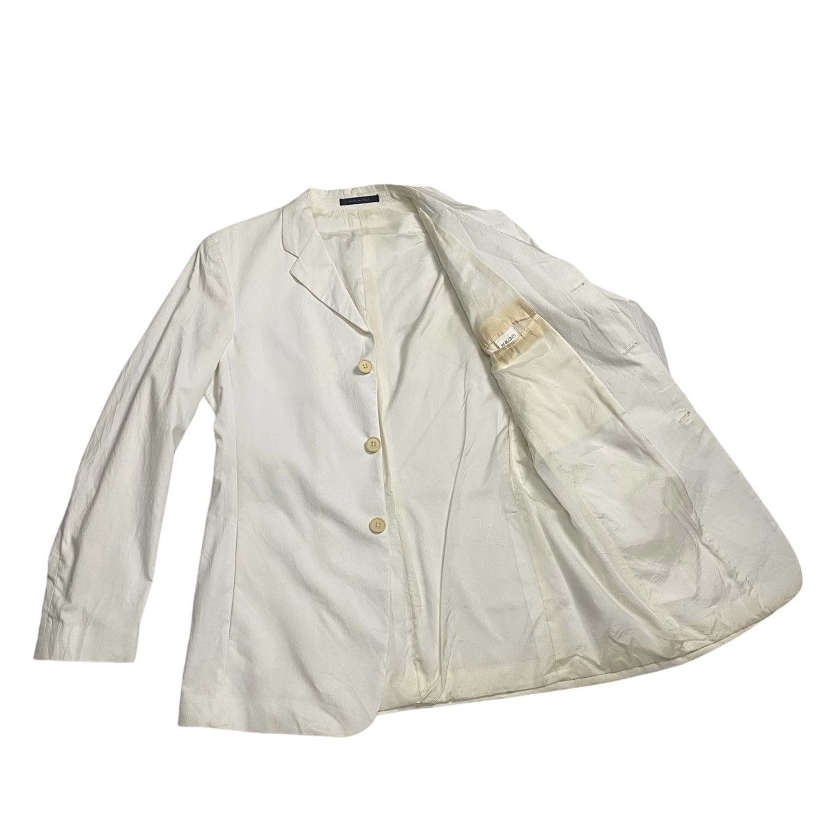 Emporio Armani × Vintage Emporio Armani white blazer coat Size 50R - 7 Thumbnail