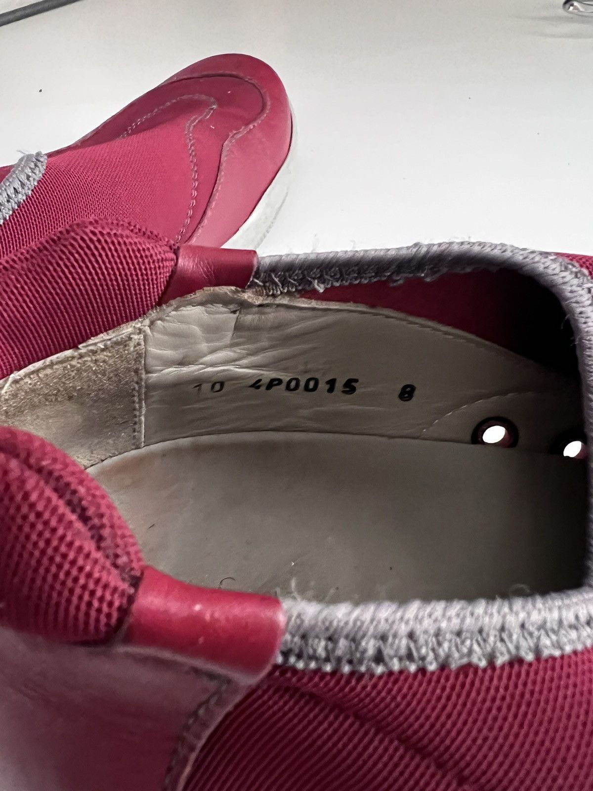 Prada × Vintage Prada Vintage Red Leather Slip Ons Size US 10.5 / EU 43-44 - 6 Thumbnail