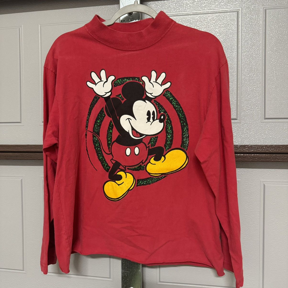 Disney × Vintage vintage 90s Mickey mouse boxy long sleeve mock neck M crop Size US M / EU 48-50 / 2 - 1 Thumbnail