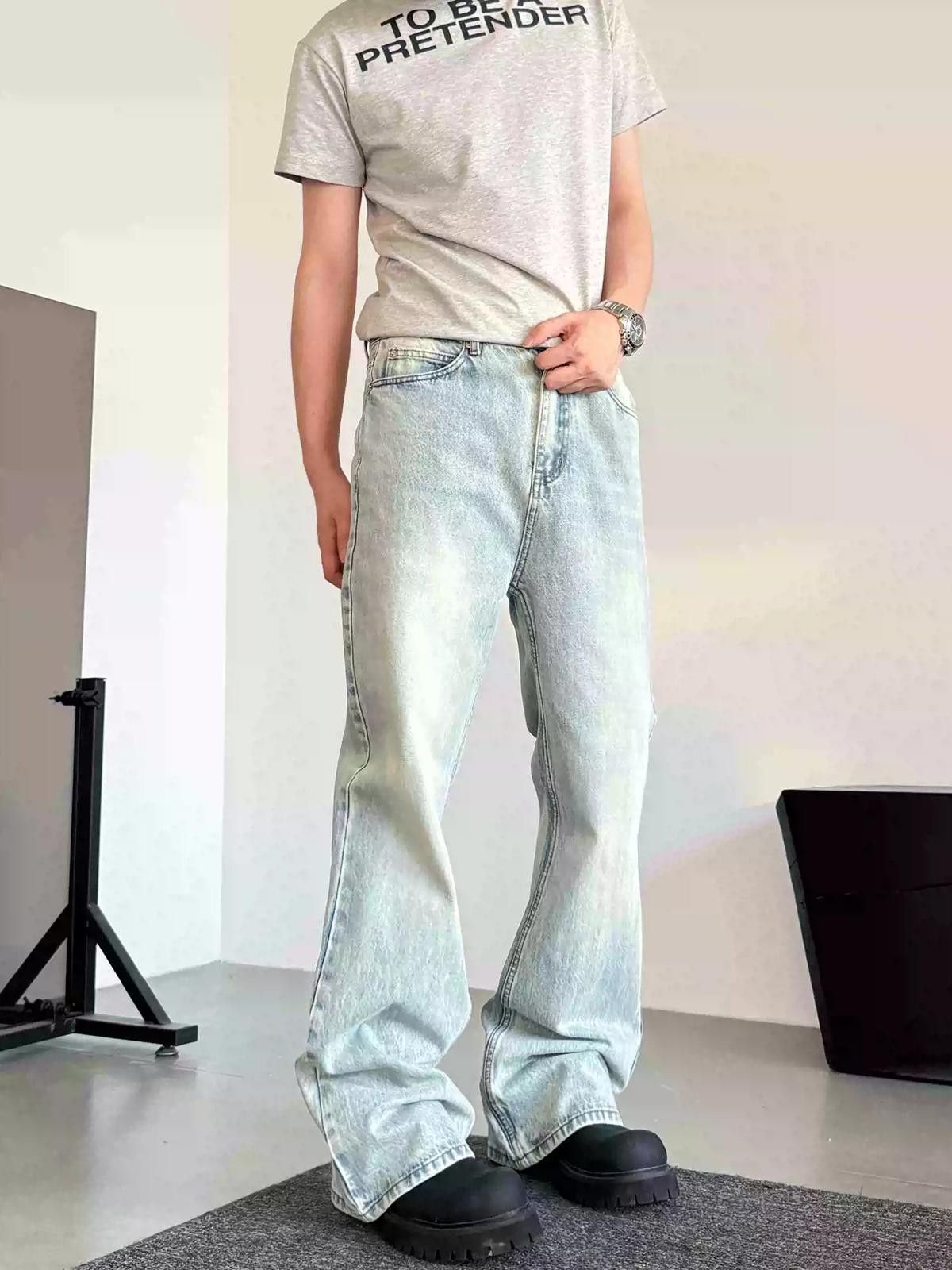 Other Light Wash Flared Jeans Size US 30 / EU 46 - 3 Thumbnail