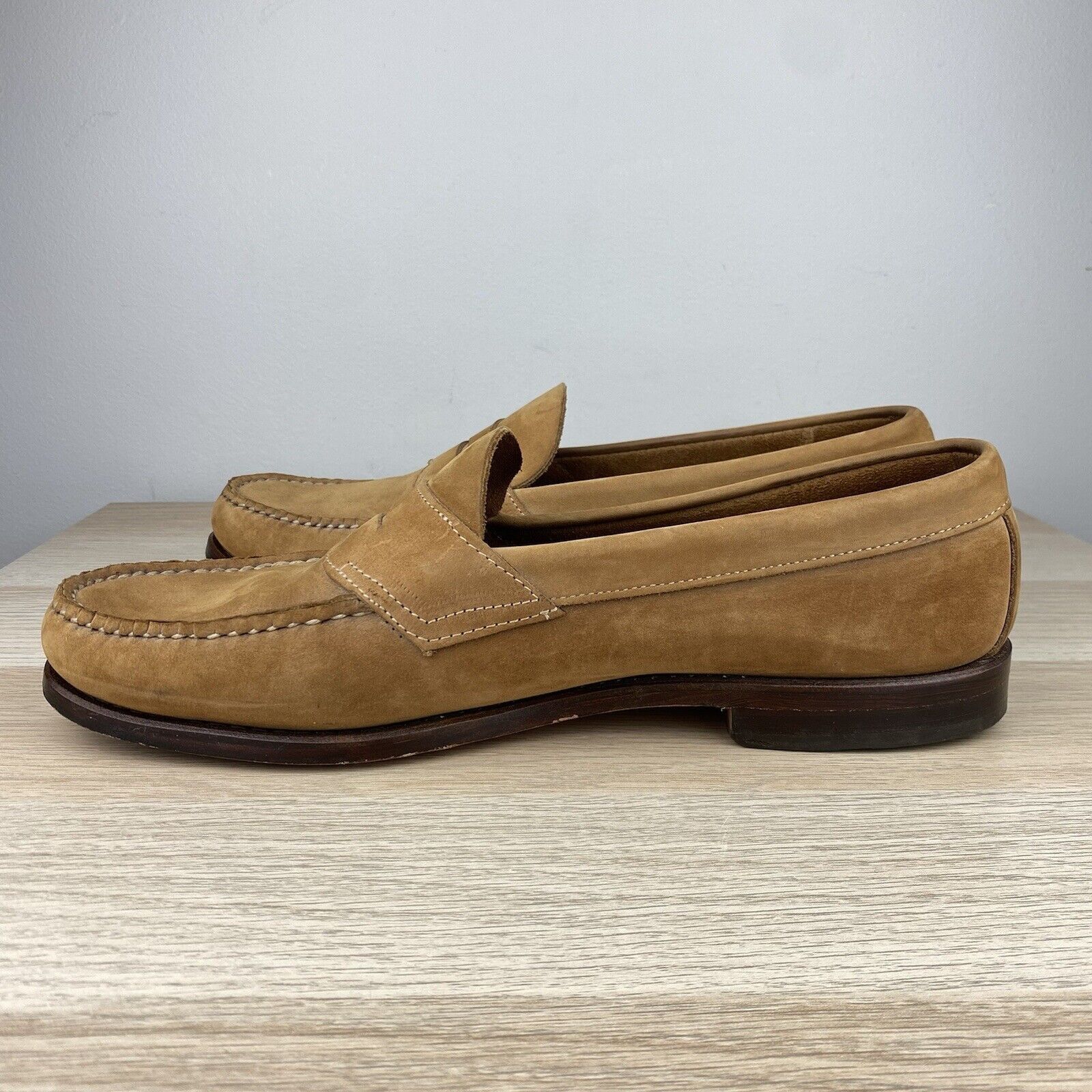 G.H. Bass & Co. GH Bass Mens 11.5D Weejuns Soft Suede Penny Loafers Heritage Size US 11.5 / EU 44-45 - 5 Thumbnail