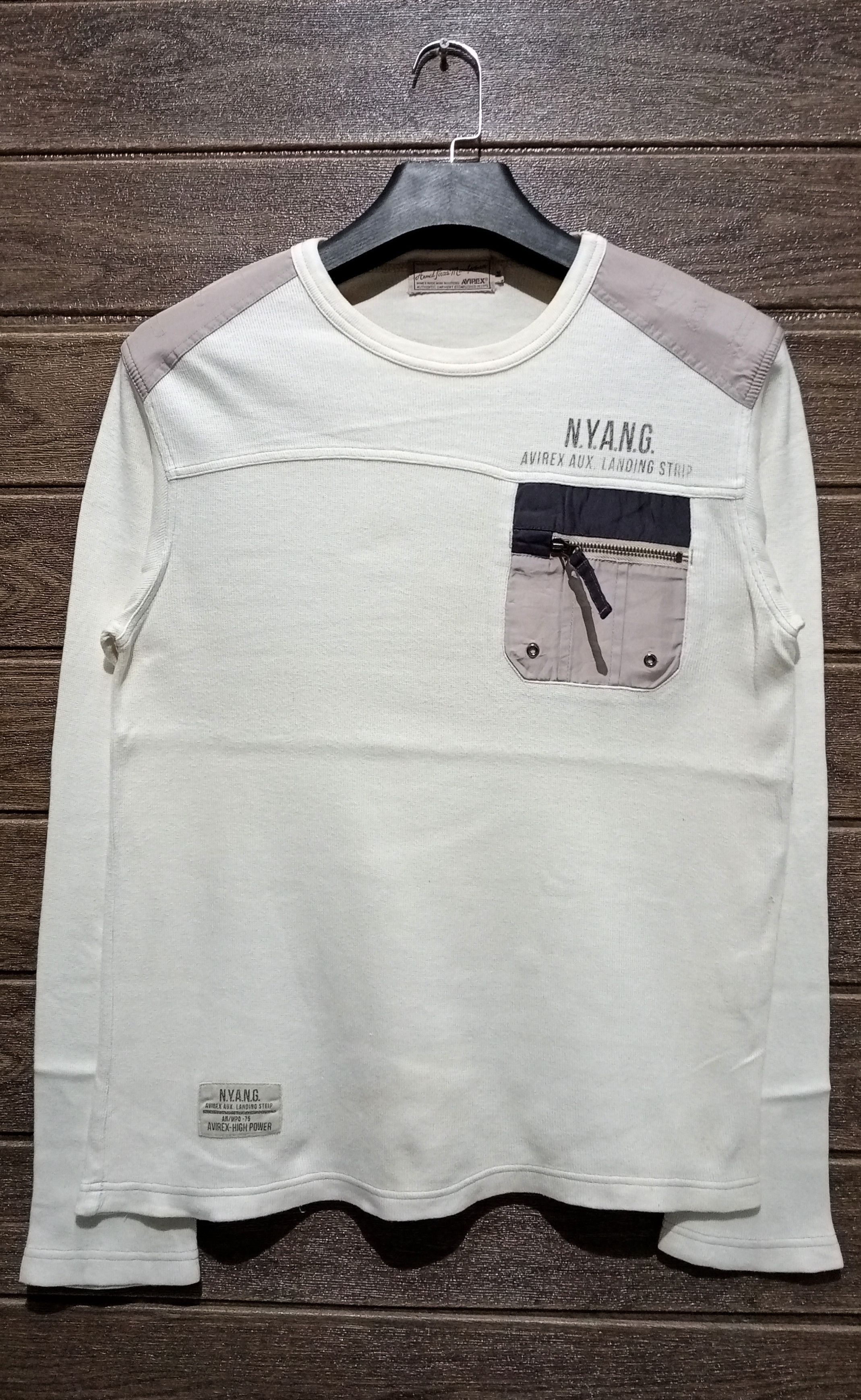 Avirex Avirex Aux Landing Strip Long Sleeve Tshirt Size US M / EU 48-50 / 2 - 1 Thumbnail
