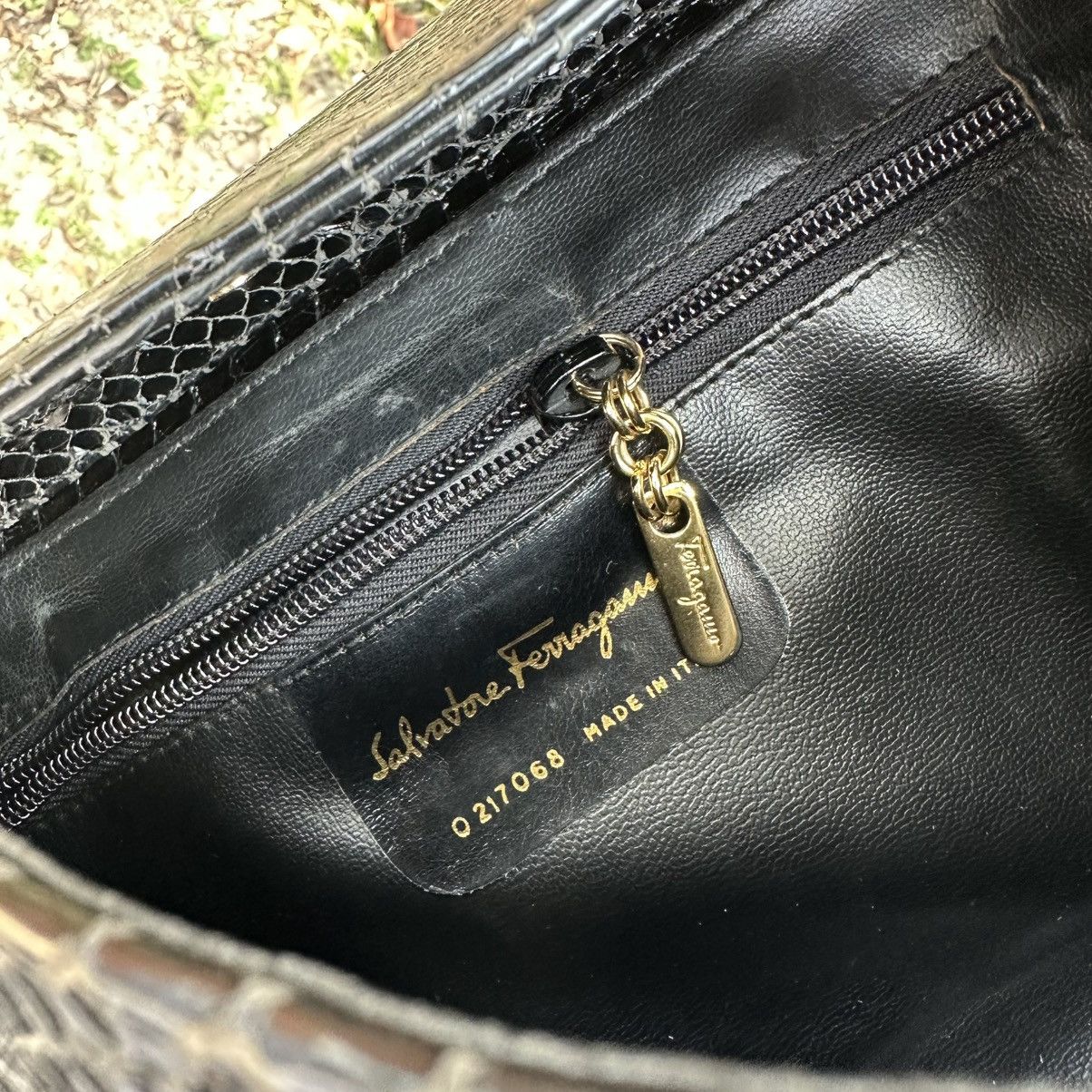 Salvatore Ferragamo Salvatore Ferragamo Vintage Snakeskin Shoulder Bag Size ONE SIZE - 9 Thumbnail