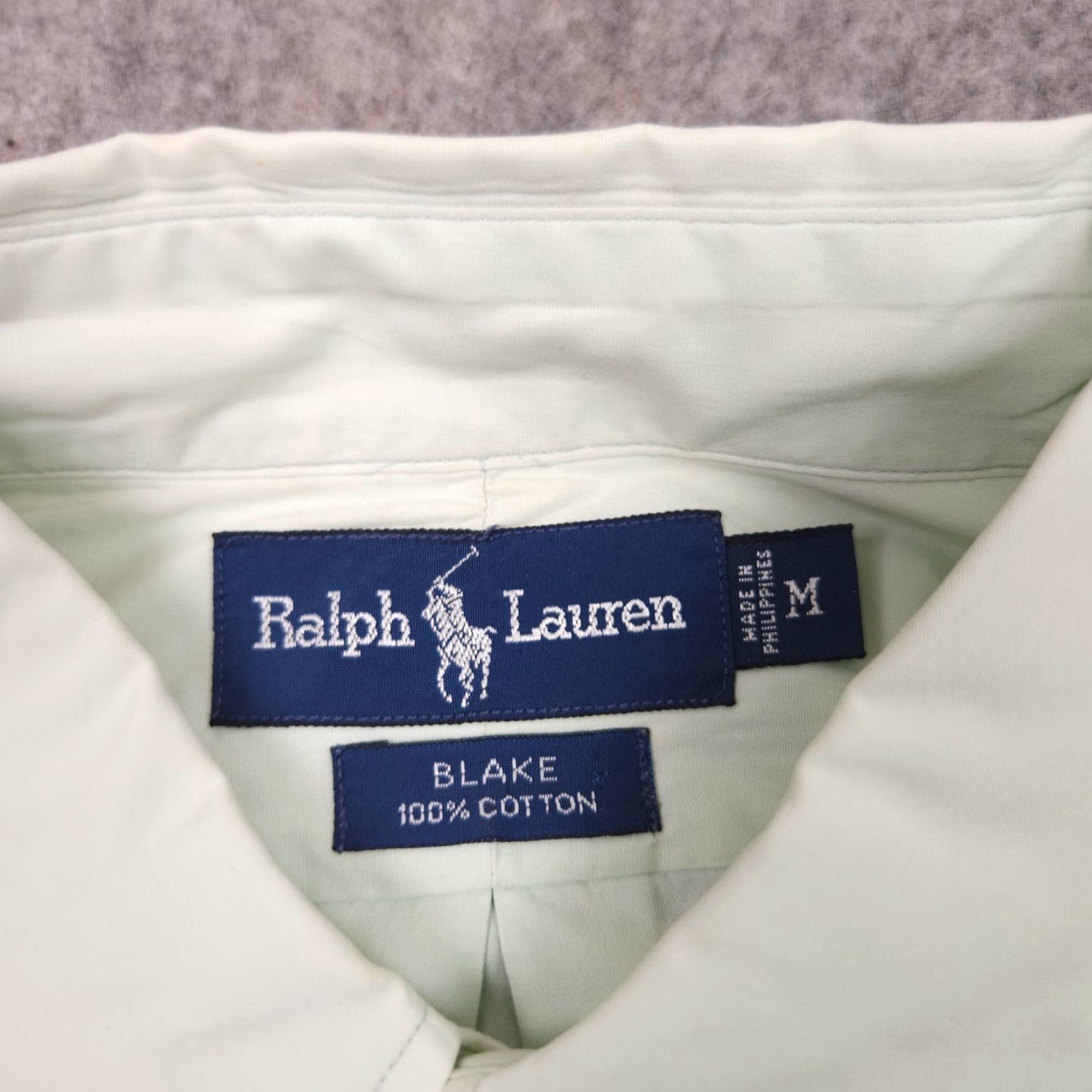 Ralph Lauren Ralph Lauren Blake Shirt Mens M Green 100% Cotton Long Sleeve Button Down Shirt Size US M / EU 48-50 / 2 - 3 Thumbnail