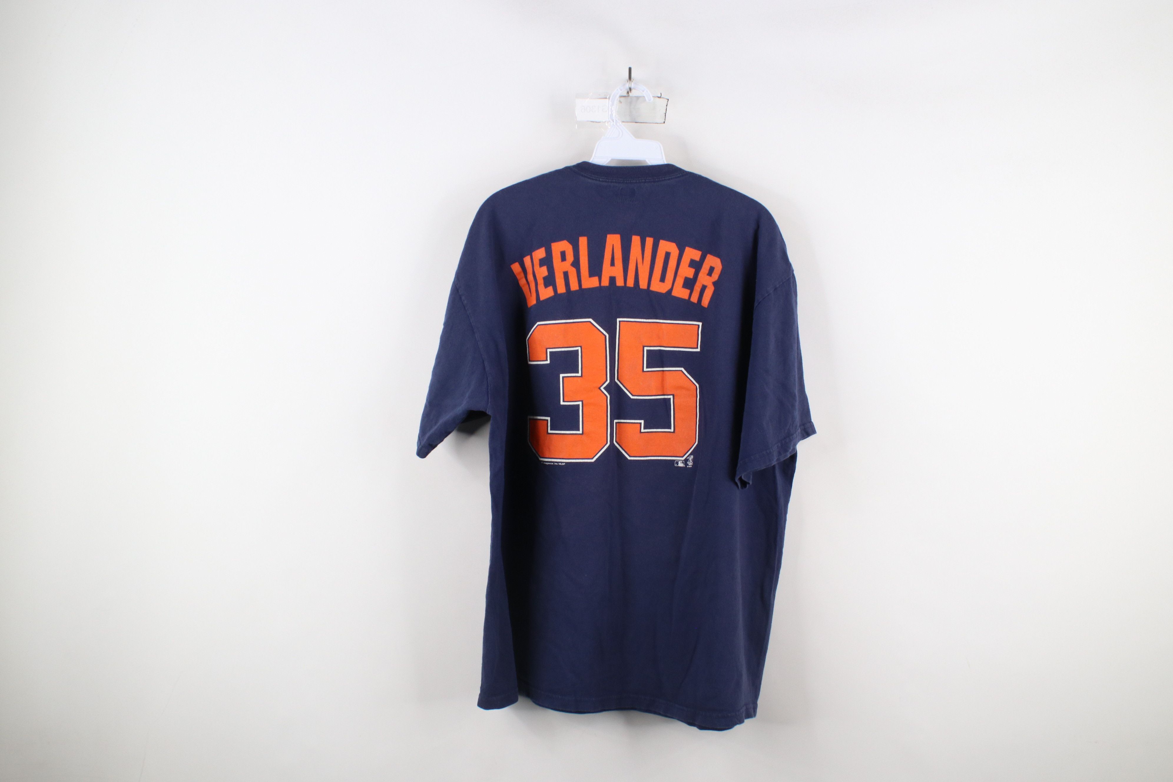 Vintage Vintage Y2K Justin Verlander Tigers Baseball T-Shirt Blue Size US XL / EU 56 / 4 - 13 Thumbnail