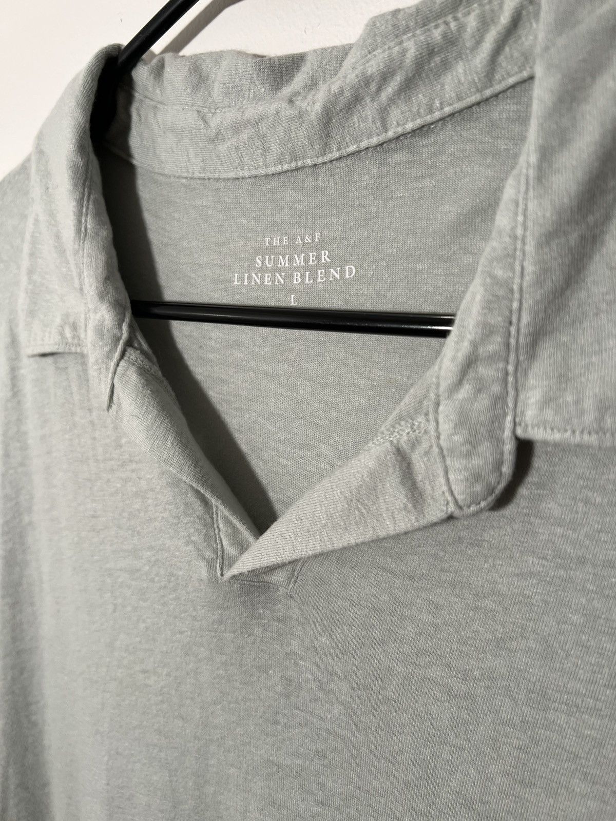 Abercrombie & Fitch Abercrombie Summer Linen Polo Size US L / EU 52-54 / 3 - 3 Thumbnail