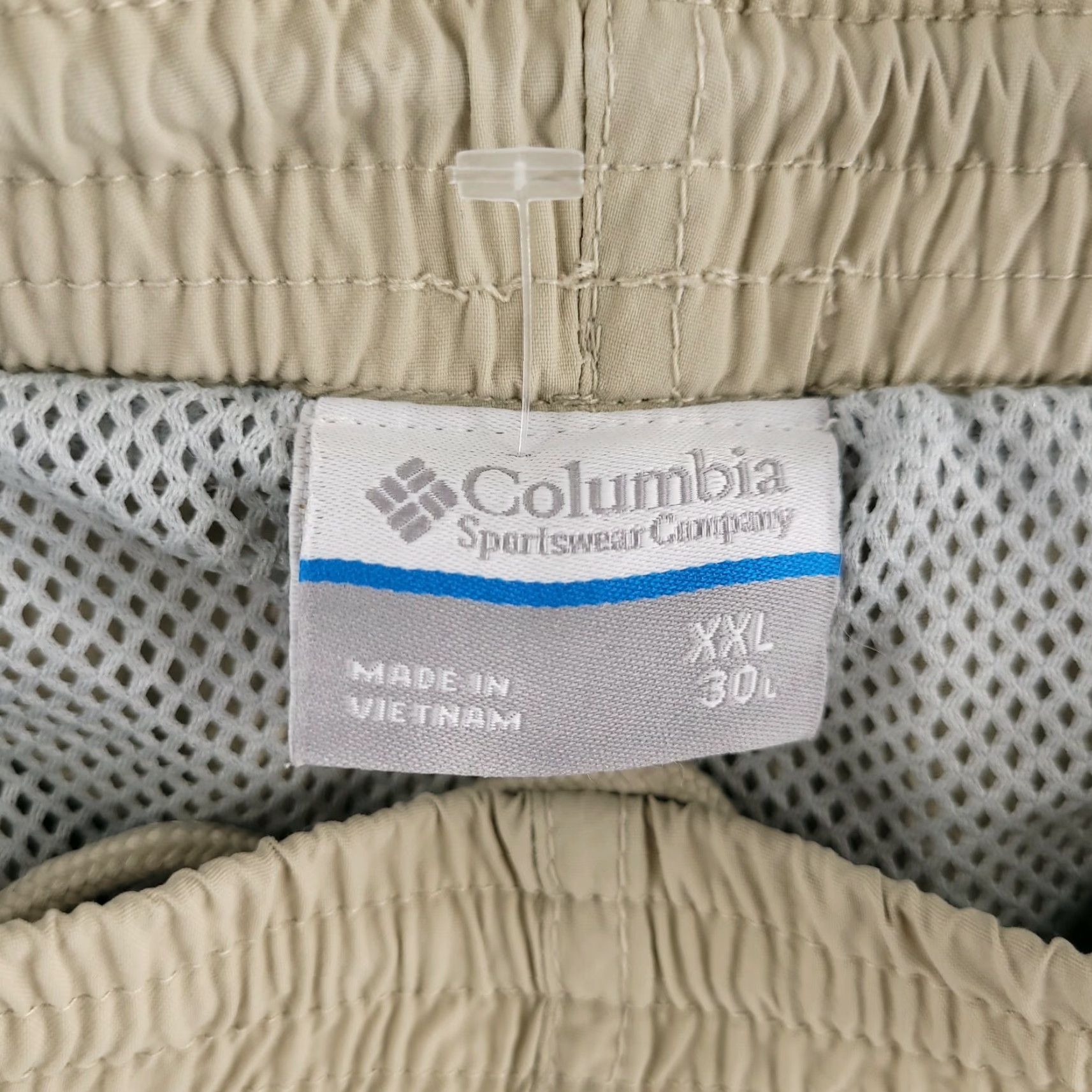Vintage Columbia PFG Shorts Men's XXL Tan Beige Net Swim Trunks Bottoms Netted Size US 39 - 4 Thumbnail
