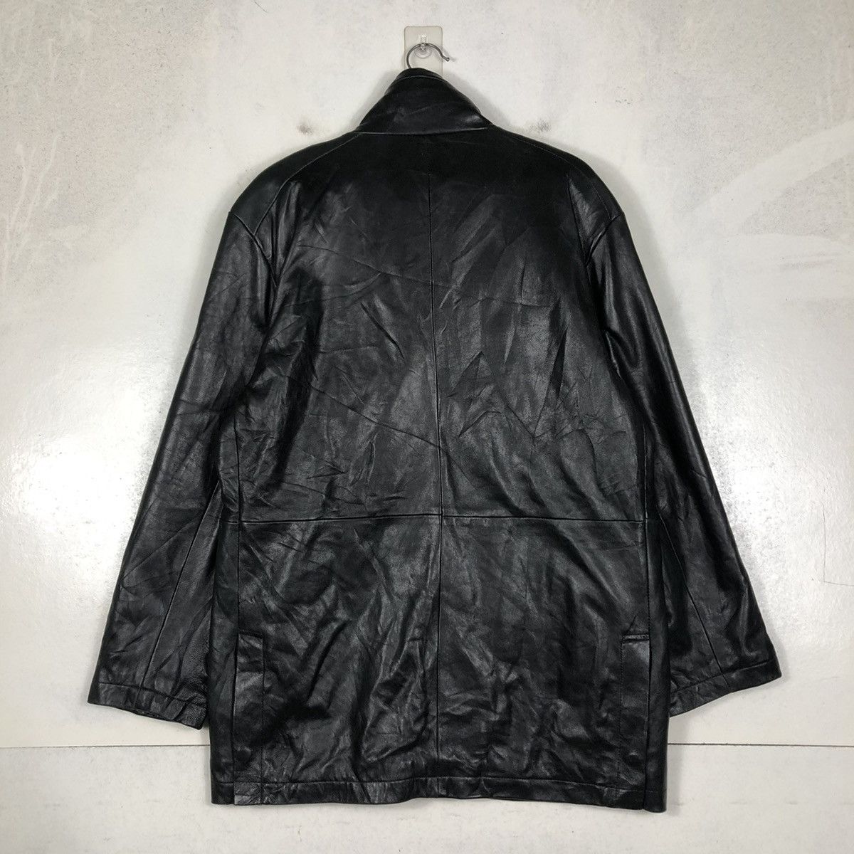 Japanese Brand 📌VINTAGE SOFT LEATHER BIKER JACKET NAUGHTY BIG POCKETS Size US L / EU 52-54 / 3 - 10 Thumbnail