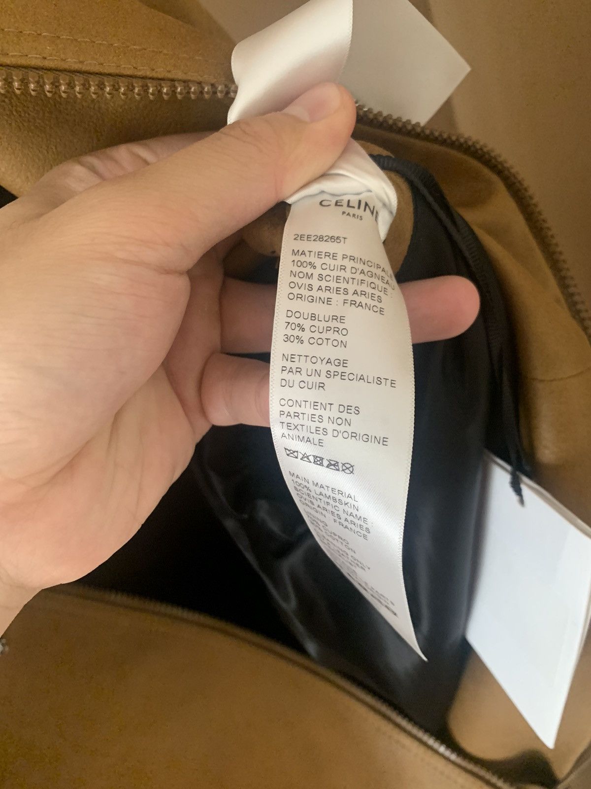 Celine Celine 2023SS Brown Teddy lambskin jacket with metal fringes Size US S / EU 44-46 / 1 - 6 Thumbnail