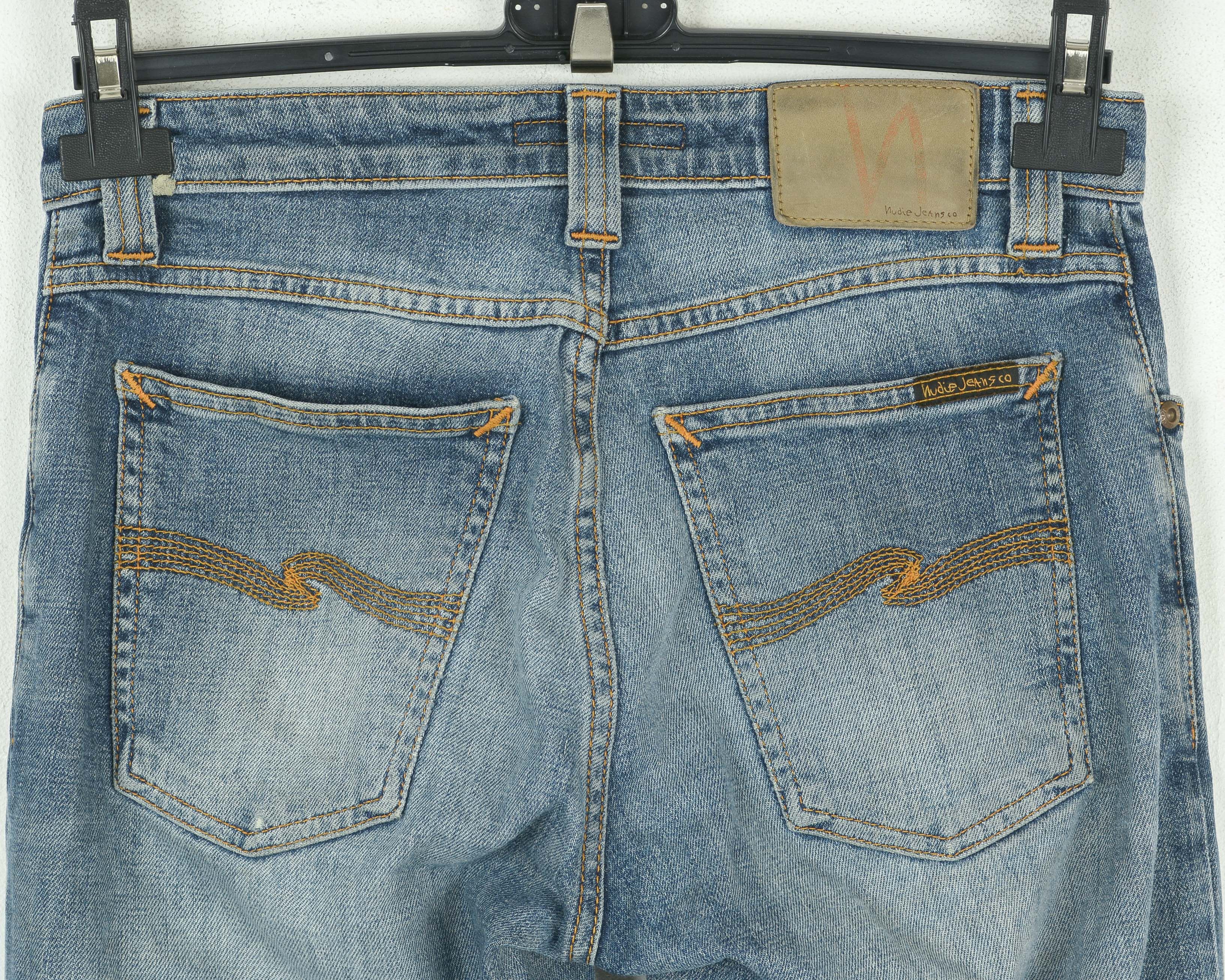 Nudie Jeans Skinny Sam Org Spring Blue W27 L32 Slim Jeans Denim Trousers Size US 27 - 4 Thumbnail