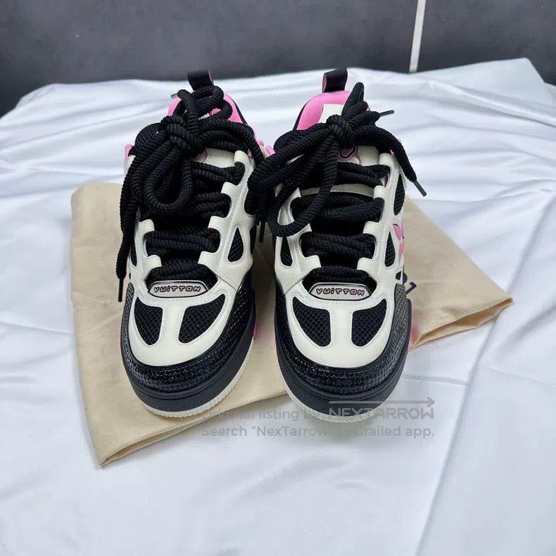 Louis Vuitton Louis Vuitton Skate's latest black and pink sneakers Size US 8 / EU 41 - 2 Thumbnail
