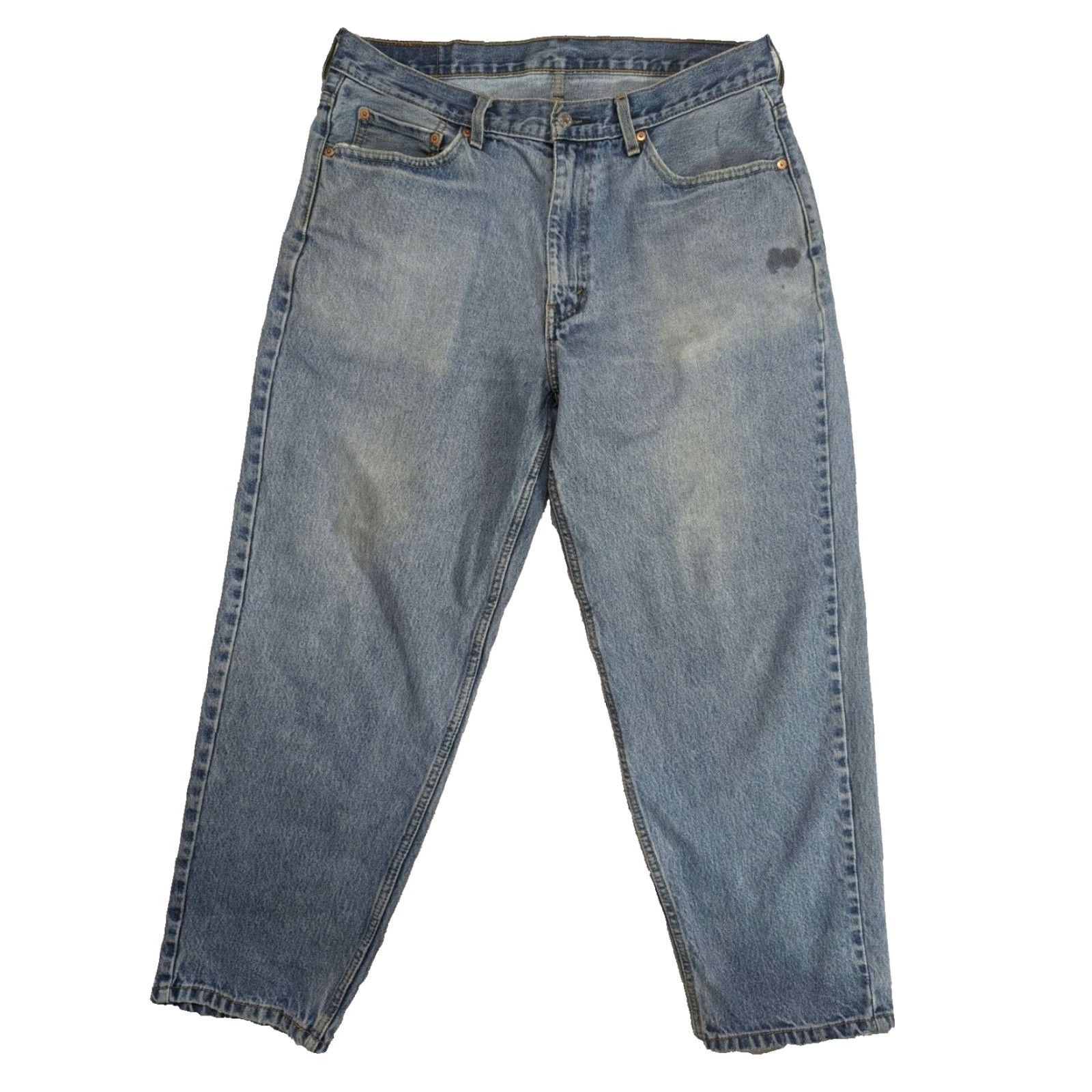 Levi's VINTAGE Levi's 560 Jeans Denim Blue Zip Tapered 36x30 Comfort Fit Mens Size US 37 - 2 Thumbnail