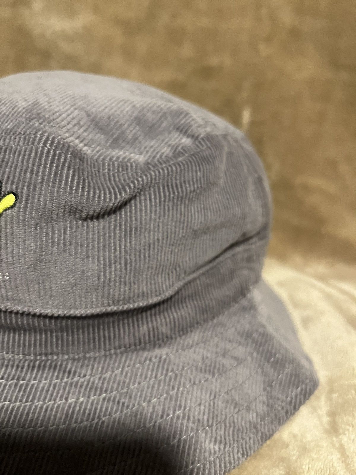 Adidas MTV Embroidered Music Television Grey Corduroy Bucket Hat Size ONE SIZE - 3 Thumbnail