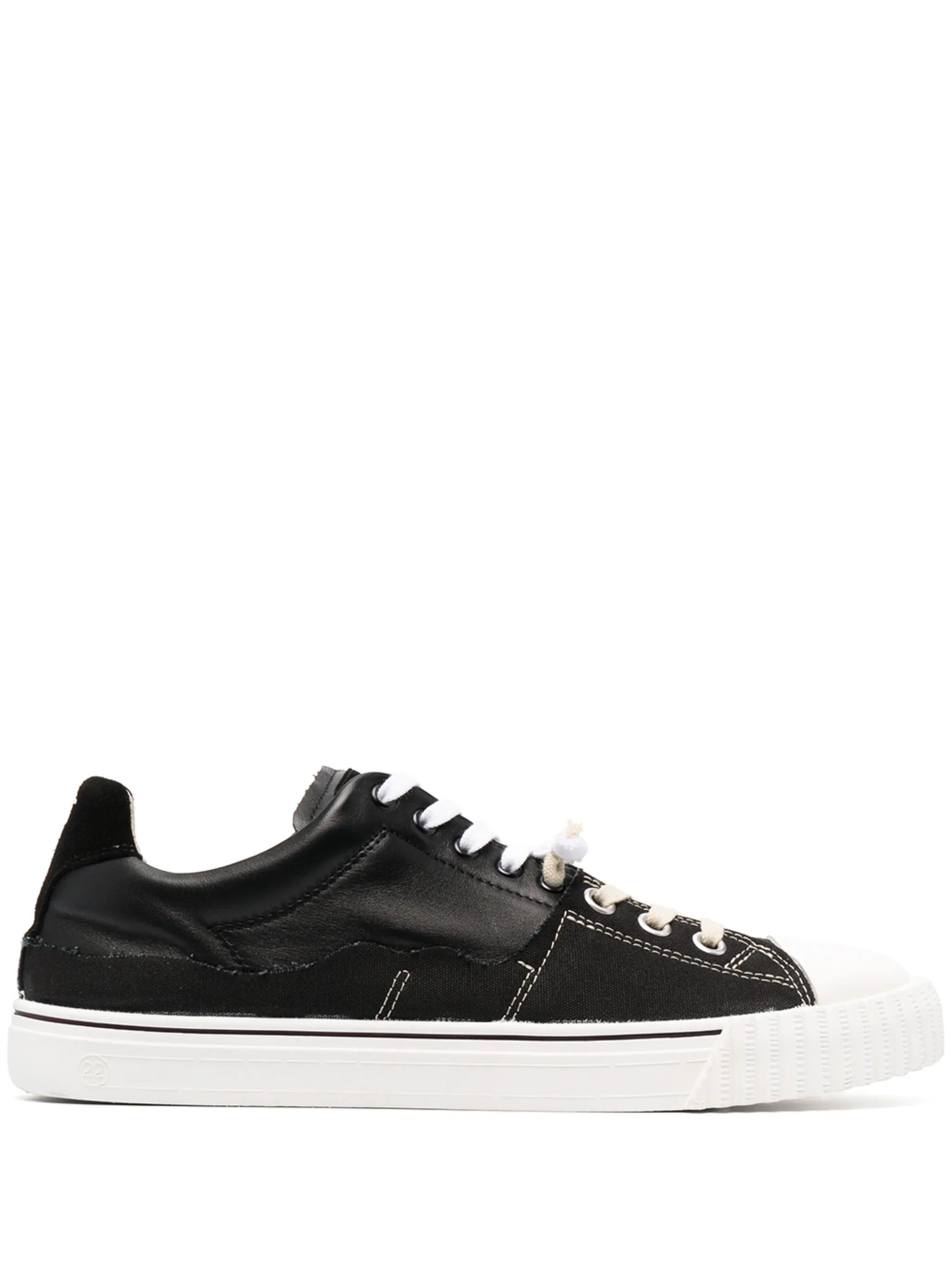 Maison Margiela oc11z1025 Evolution Low-Top Sneakers in Black Size US 13 / EU 46 - 1 Thumbnail