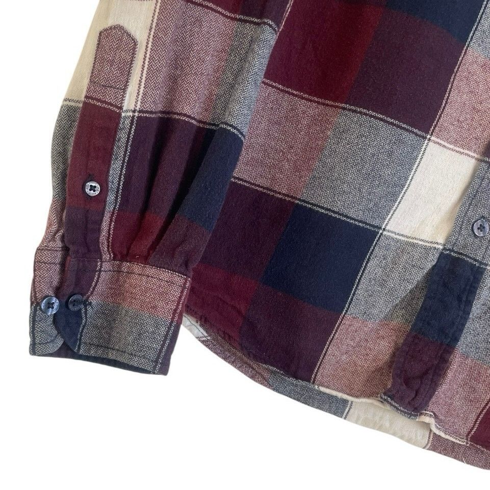 Other Coastal Mens Red & Navy Plaid Button Down Flannel Shirt Size US L / EU 52-54 / 3 - 3 Thumbnail