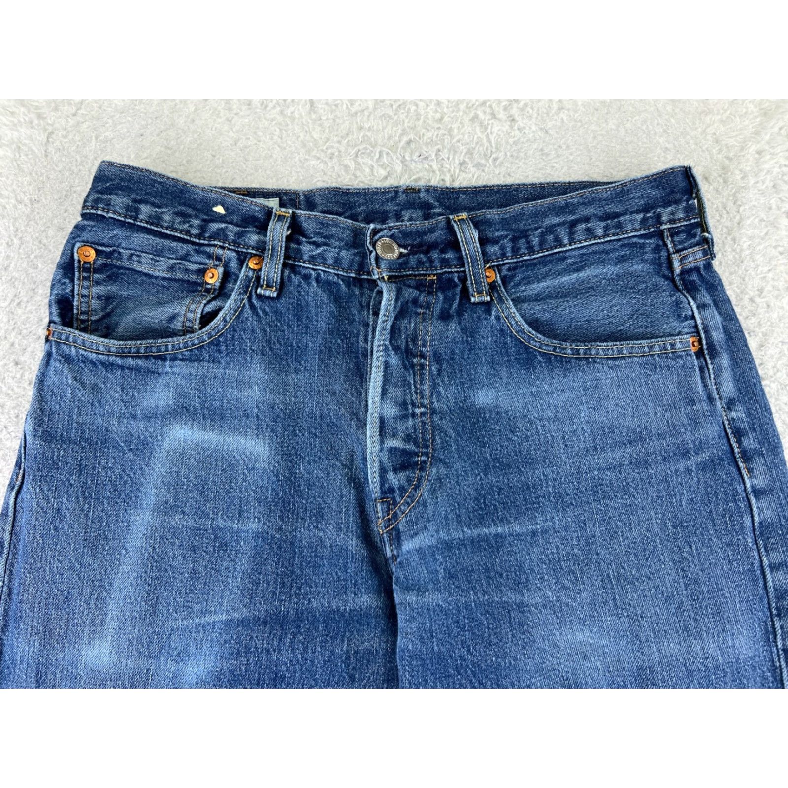 Levi's Levi's Jeans Men 501 XX Slim Denim Blue Button Cotton 30x29 Regular Jeans No N/A Size US 31 - 4 Thumbnail