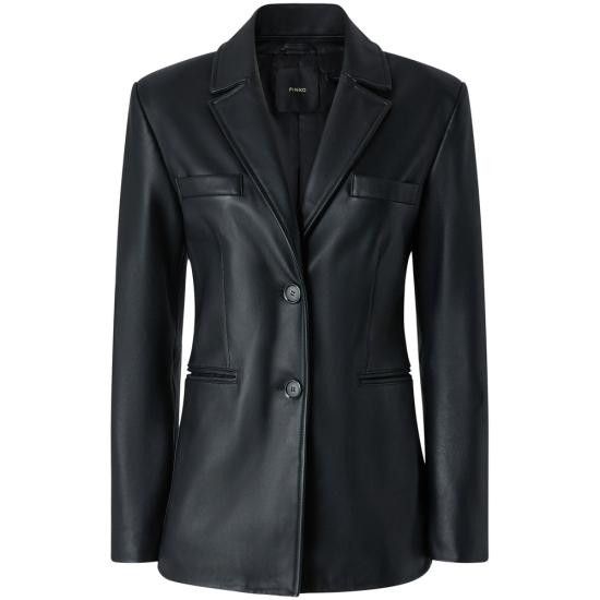 Pinko PINKO Women Suit Jackets 104189 A2EP Z99 BLACK Size S / US 4 / IT 40 - 1 Thumbnail