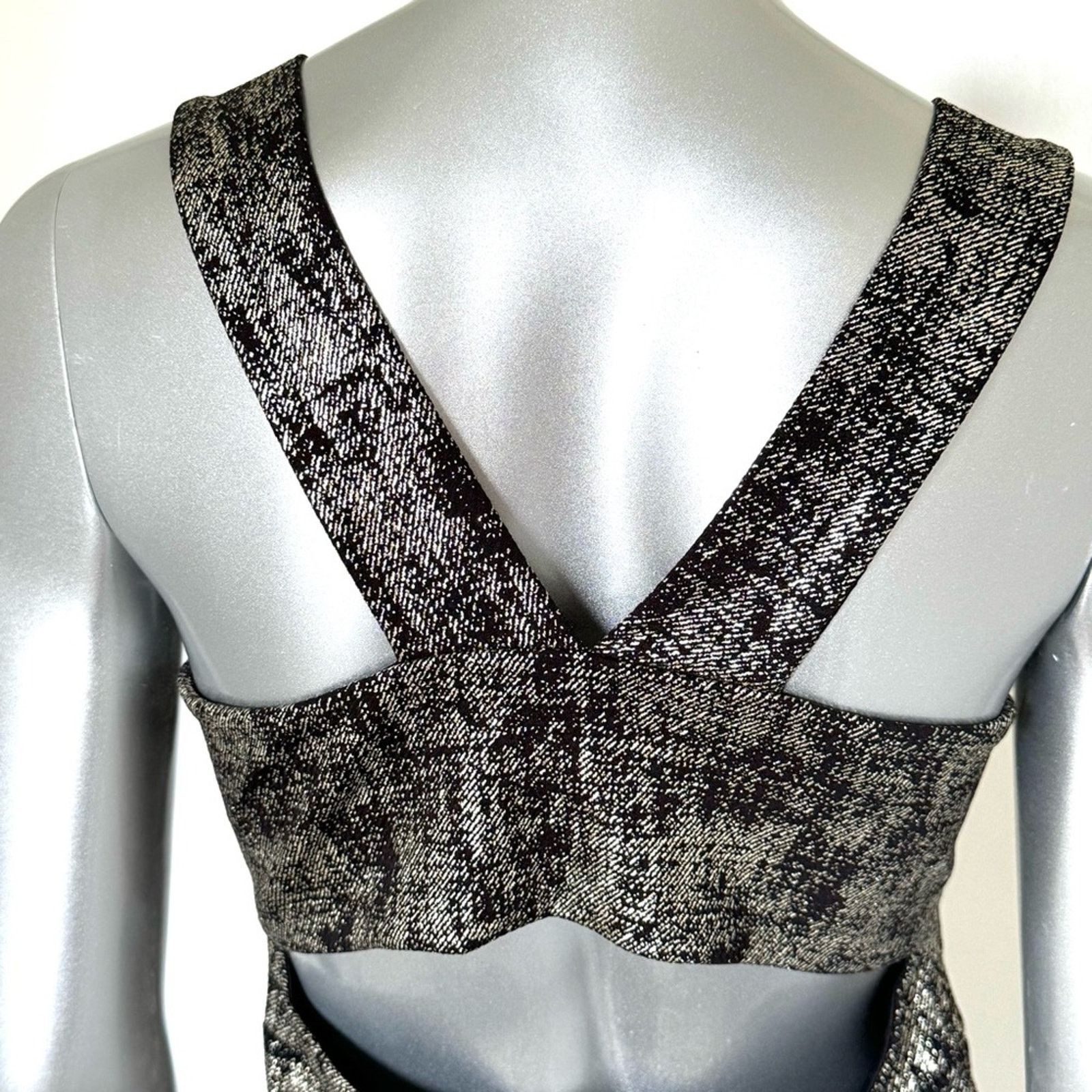 Other ALYTHEA Dress, Size S, Black with Silver Size S / US 4 / IT 40 - 6 Thumbnail