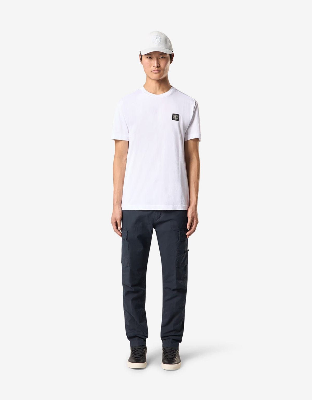 Stone Island Stone Island White Compass Logo T-Shirt Size US L / EU 52-54 / 3 - 2 Thumbnail