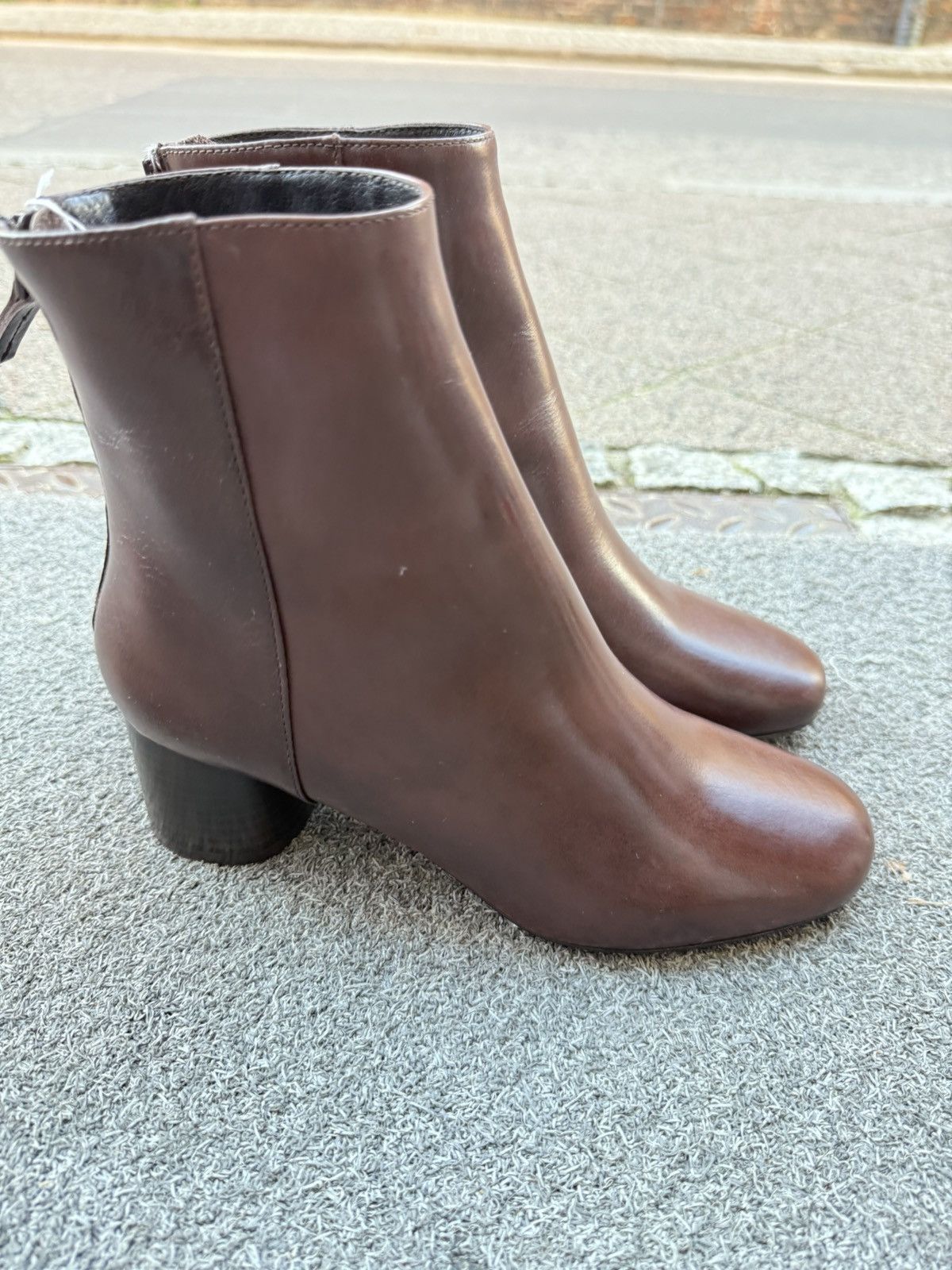 Sandro Brown Leather Ankle Boots Sandro Paris Women’s Size 36 Size US 6.5 / IT 36.5 - 10 Thumbnail