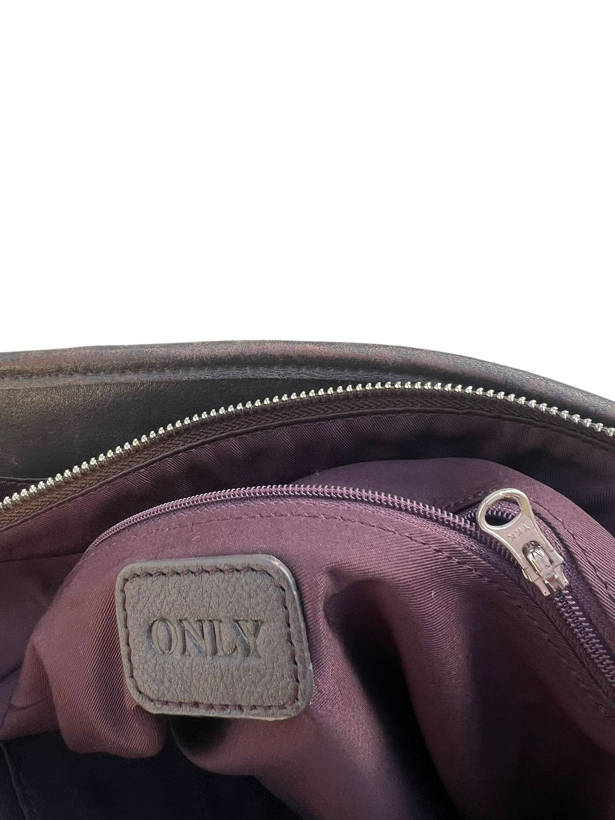 Leather ONLY Japan Distressed Patina Brown Leather Tote Bag Size ONE SIZE - 25 Thumbnail