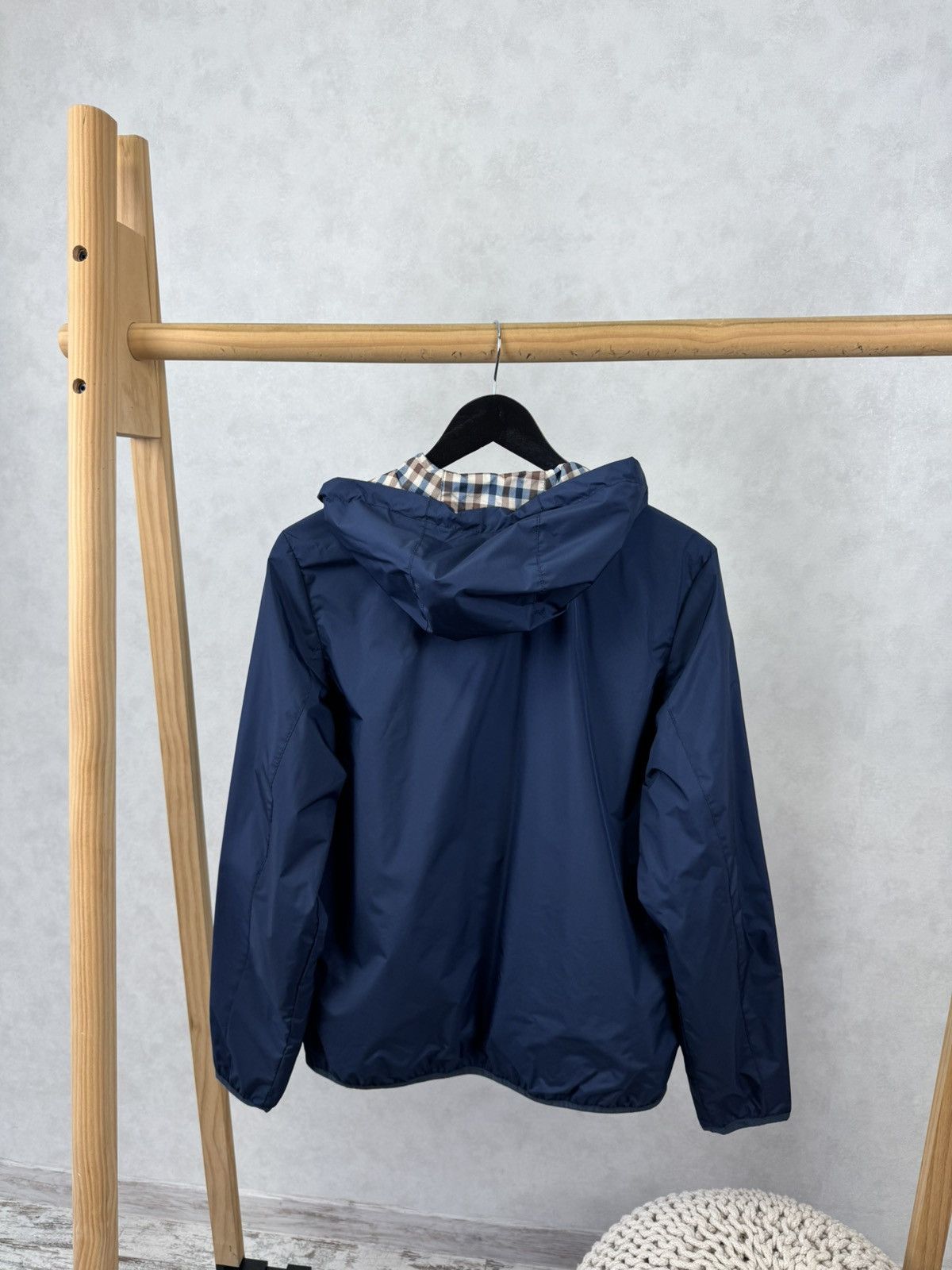 Aquascutum Aquascutum Men`s Hooded Reversible Sailor Checked Jacket Size US S / EU 44-46 / 1 - 7 Thumbnail