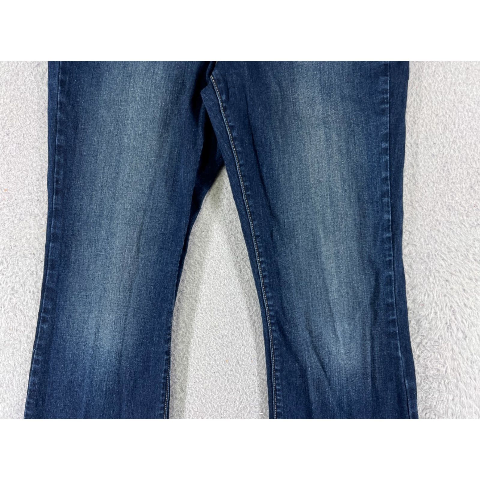 Calvin Klein Calvin Klein Jeans Women 12 Blue Denim Flared Mid Rise 30x30 Cotton Blend Womens Size 34" / US 12 / IT 48 - 6 Thumbnail