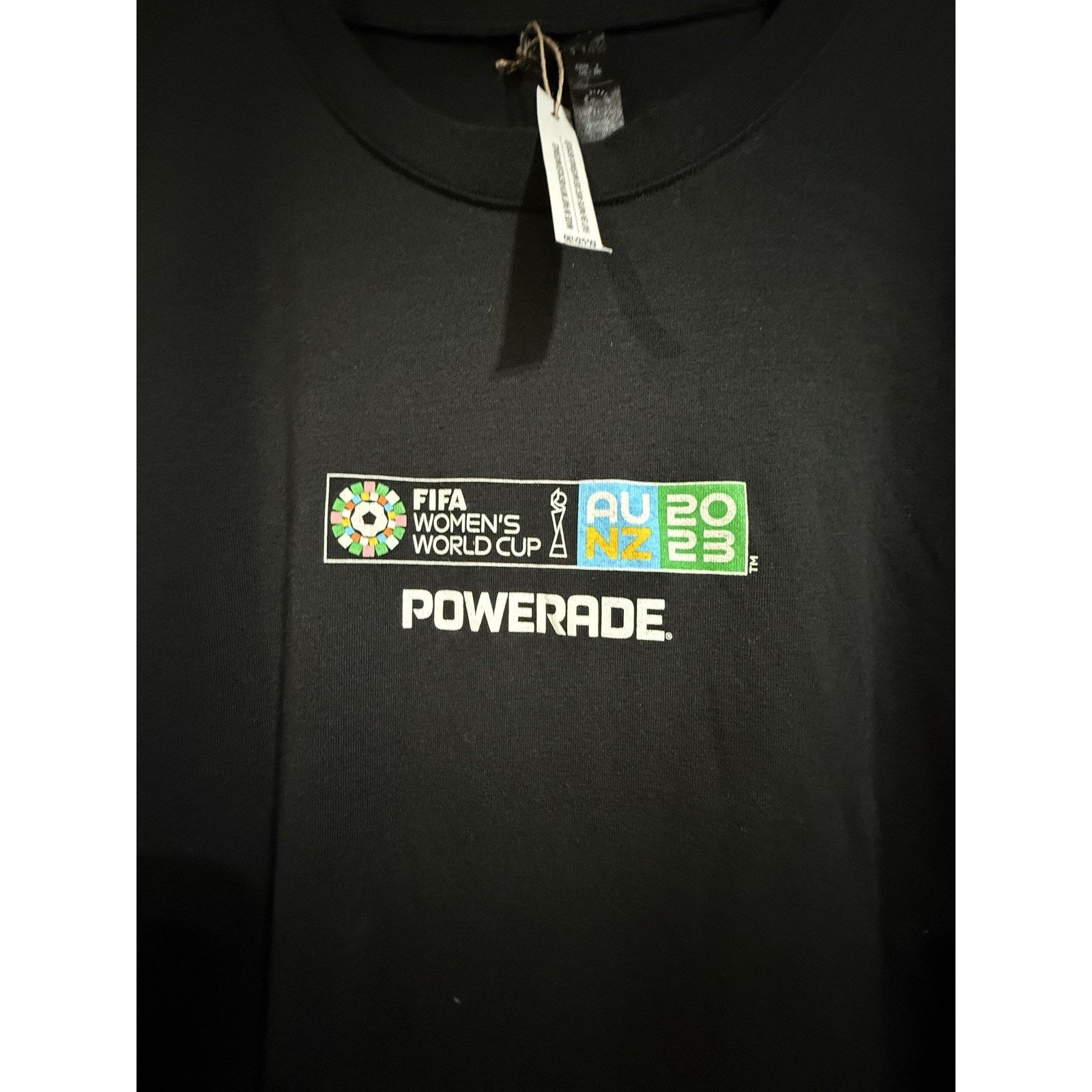 Adidas NWT FIFA Women’s World Cup 2023 Adidas Black Tee Sz L Size US L / EU 52-54 / 3 - 7 Thumbnail
