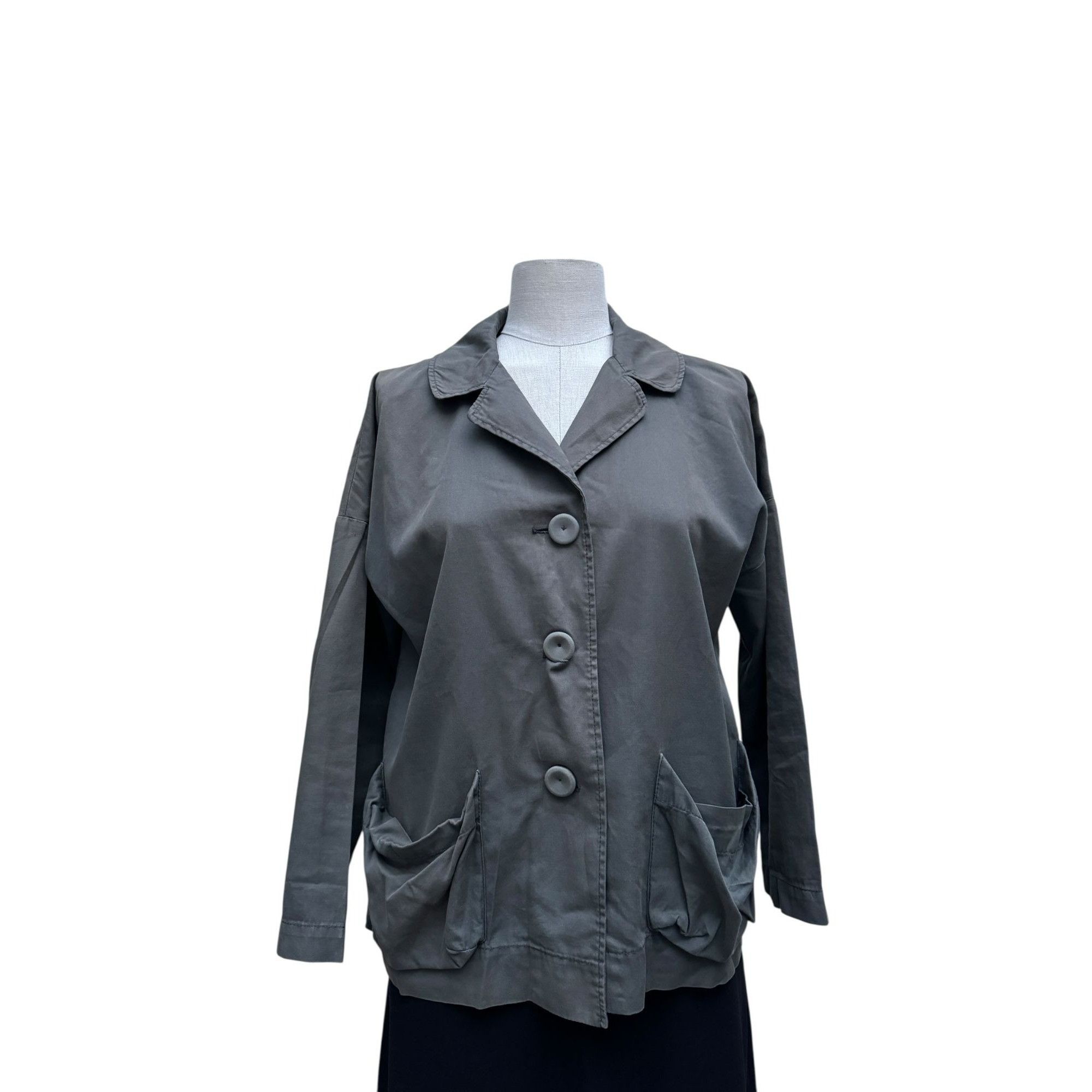 Miu Miu Vintage Kaki Blazer Shirt Jacket Size M / US 6-8 / IT 42-44 - 1 Thumbnail