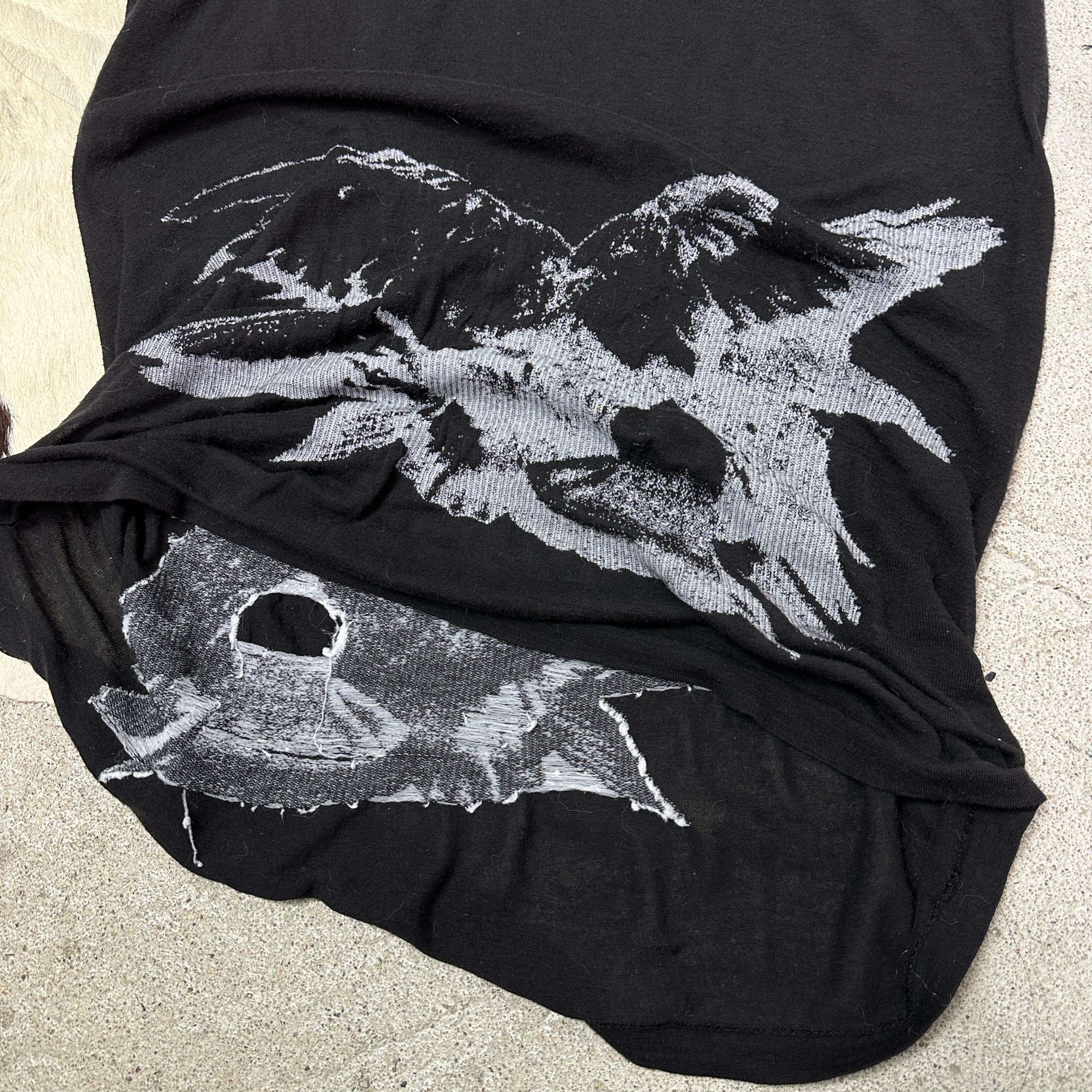 Vintage Vintage Ann Demeulemeester Embroidered Birds 2010s Top Y2K Size M / US 6-8 / IT 42-44 - 11 Thumbnail