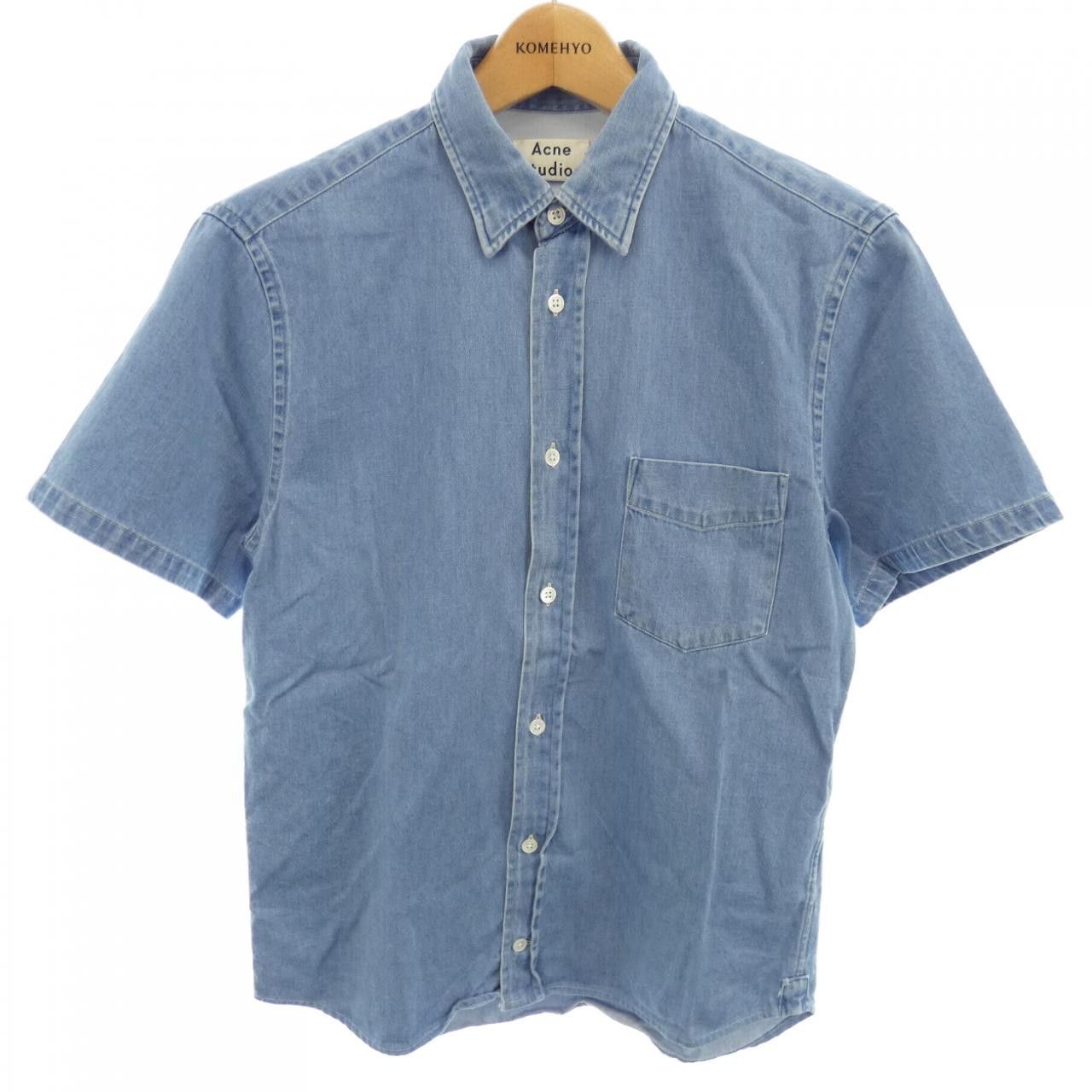 Acne Studios Acne Studios Acne Studios ISHERWOOD DENSH short sleeve shirt Textile Dress Shirt ISHERWOODDENSH DUTY FREE for USA Size ONE SIZE - 1 Thumbnail
