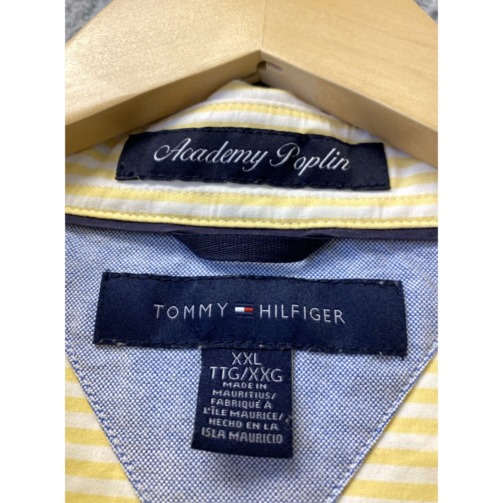 Tommy Hilfiger TOMMY HILFIGER Striped Casual Button-Up Shirt 2XL Yellow Long Sleeve Mens Size US XXL / EU 58 / 5 - 5 Thumbnail