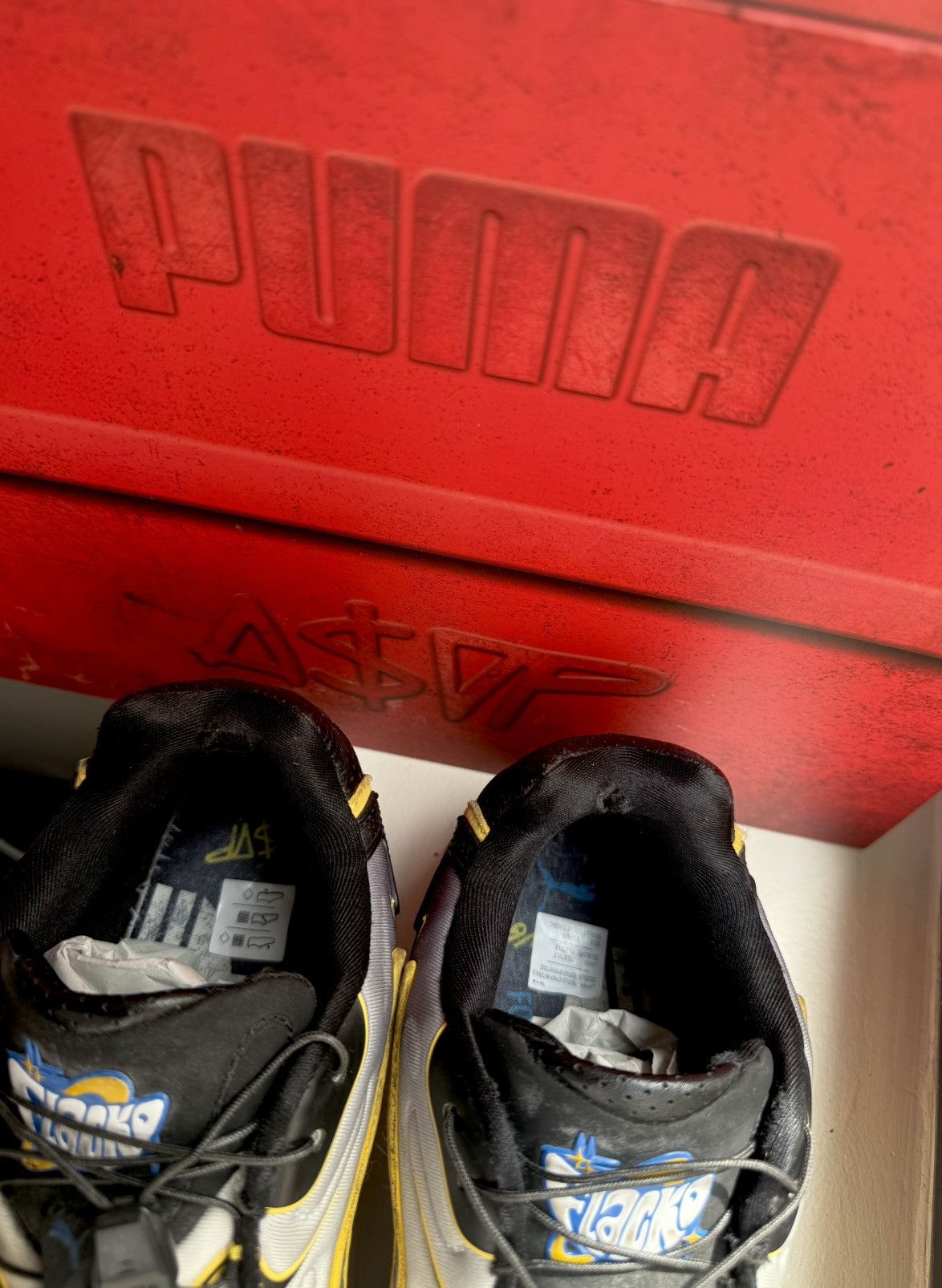 A$AP Rocky × Puma A$AP Rocky Puma Inhale Distressed Pack Pelé Yellow 402456-01 Size US 9 / EU 42 - 12 Thumbnail