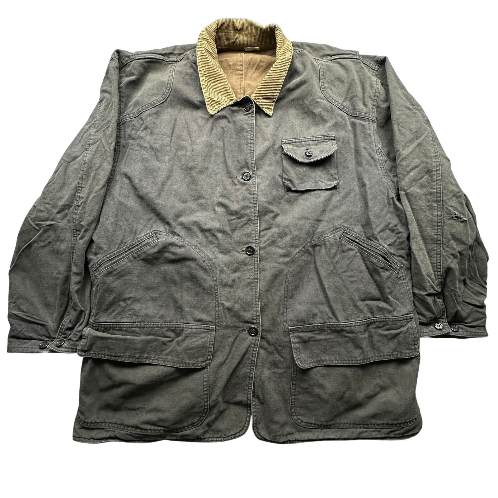 Vintage Vintage Reversible Duck Canvas Chore Work Jacket Mens Large Size US L / EU 52-54 / 3 - 1 Thumbnail