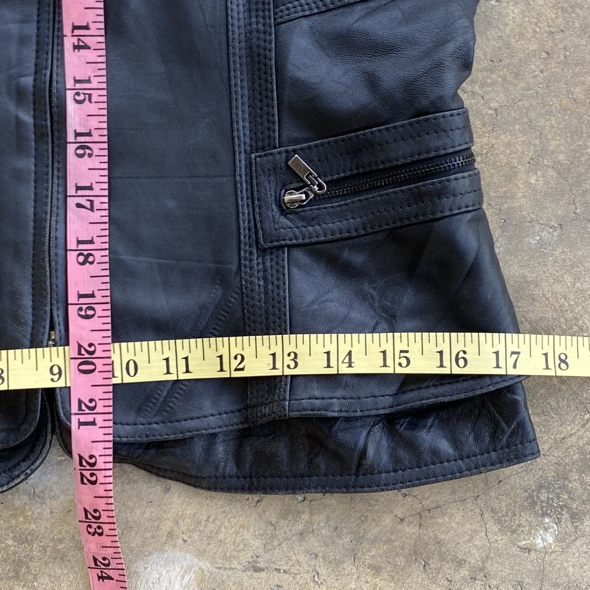 Genuine Leather Sheepskin Leather Crop Jacket Size M / US 6-8 / IT 42-44 - 12 Thumbnail
