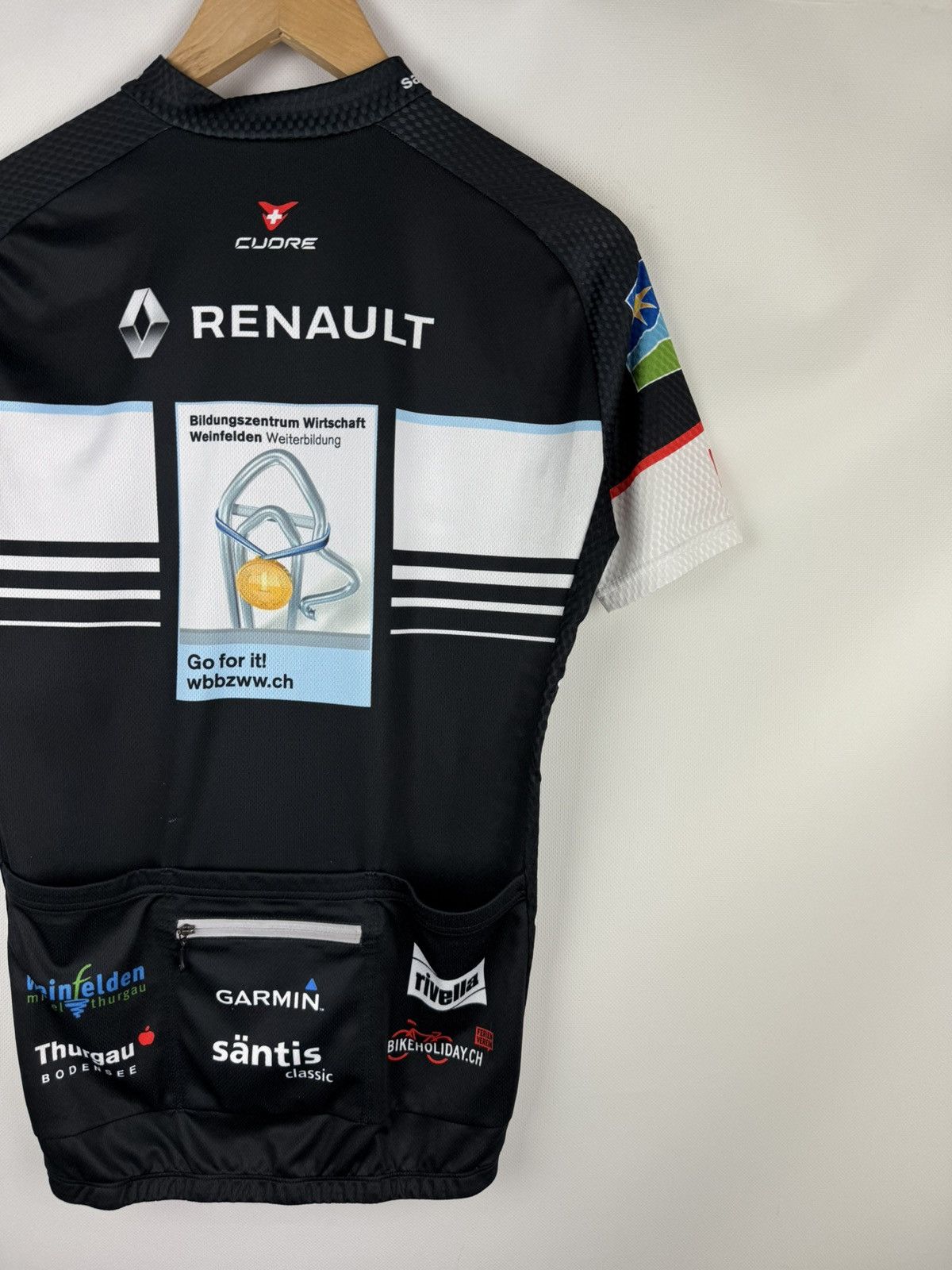 Other Cudre Santis Classic Renault Full Zip Cycling Jersey Shirt Size US M / EU 48-50 / 2 - 16 Thumbnail
