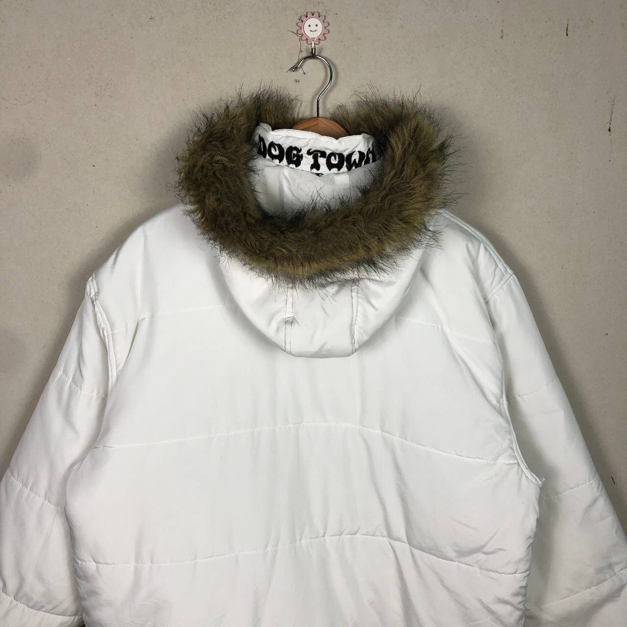 Dogtown Vintage Dogtown Faux Fur Black Dragon Puffer Down Jacket Size US XL / EU 56 / 4 - 4 Thumbnail