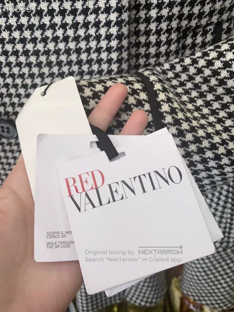 Valentino Valentino Houndstooth coat Size S / US 4 / IT 40 - 5 Thumbnail