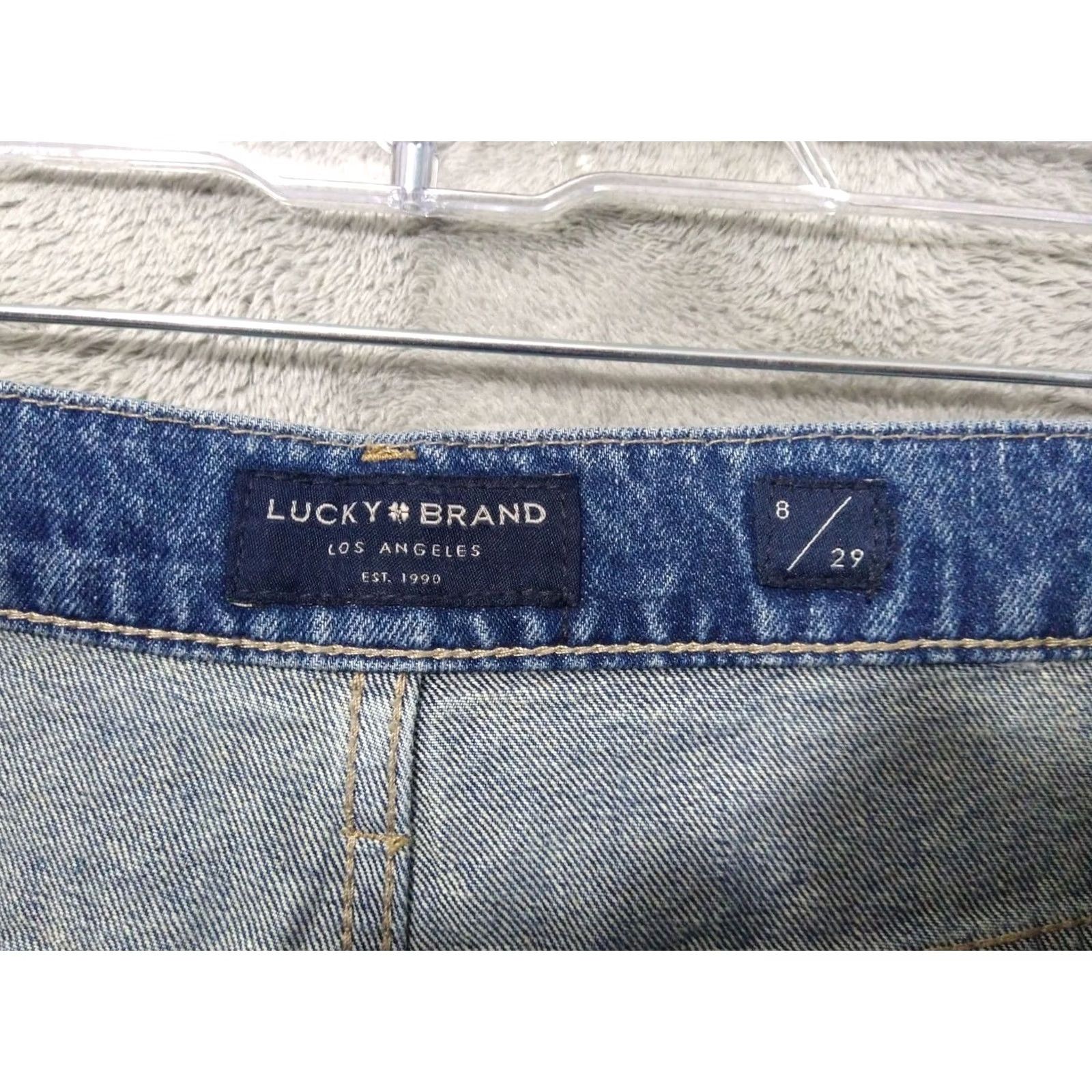 Lucky Brand Lucky Brand Jeans Womens Blue Denim Mid Rise Relaxed Fit Button Fly 8/29 Size 30" / US 8 / IT 44 - 7 Thumbnail